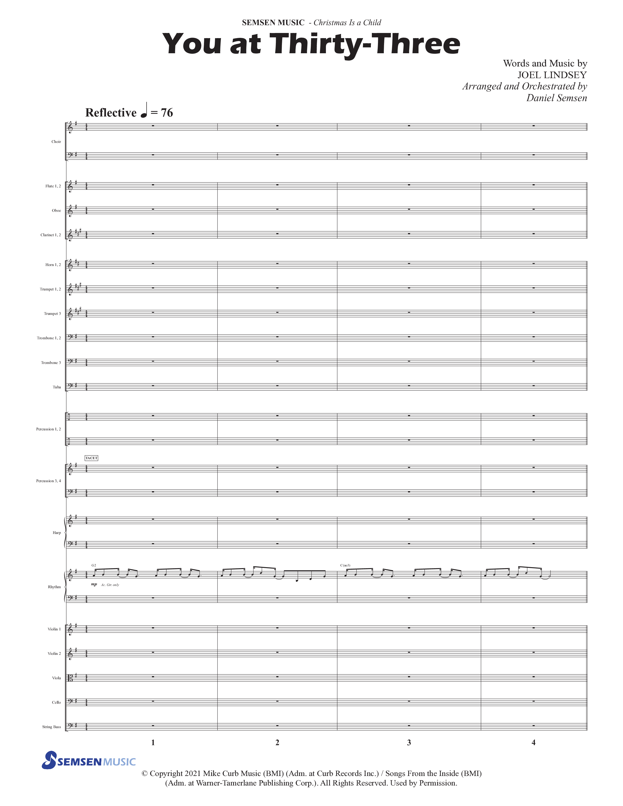 Christmas Is A Child (5 Song Choral Collection) Song 3 (Orchestration) (Semsen Music / Arr. Daniel Semsen)