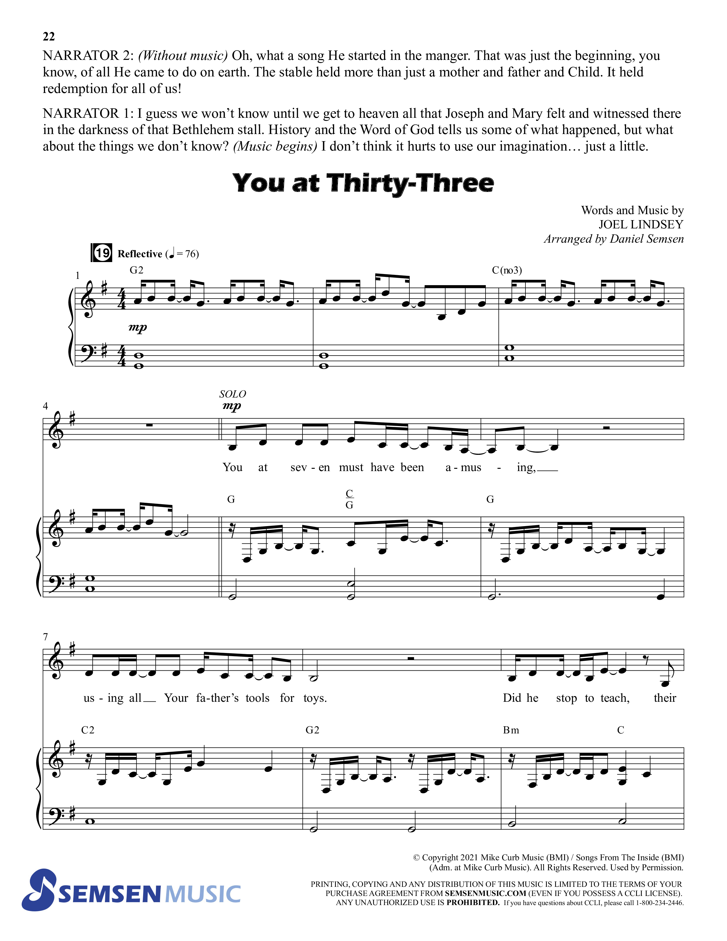 Christmas Is A Child (5 Song Choral Collection) Song 3 (Piano SATB) (Semsen Music / Arr. Daniel Semsen)