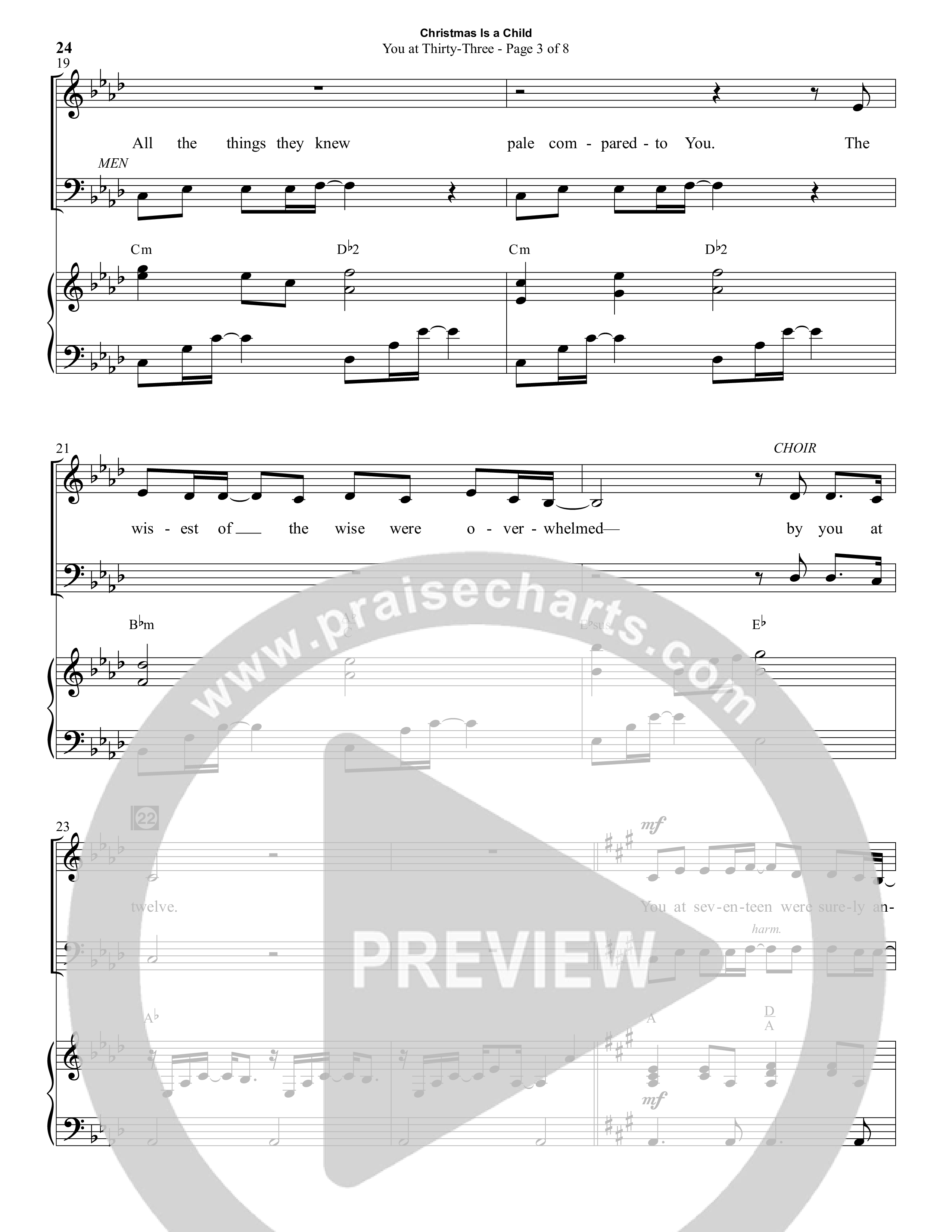 Christmas Is A Child (5 Song Choral Collection) Song 3 (Piano SATB) (Semsen Music / Arr. Daniel Semsen)