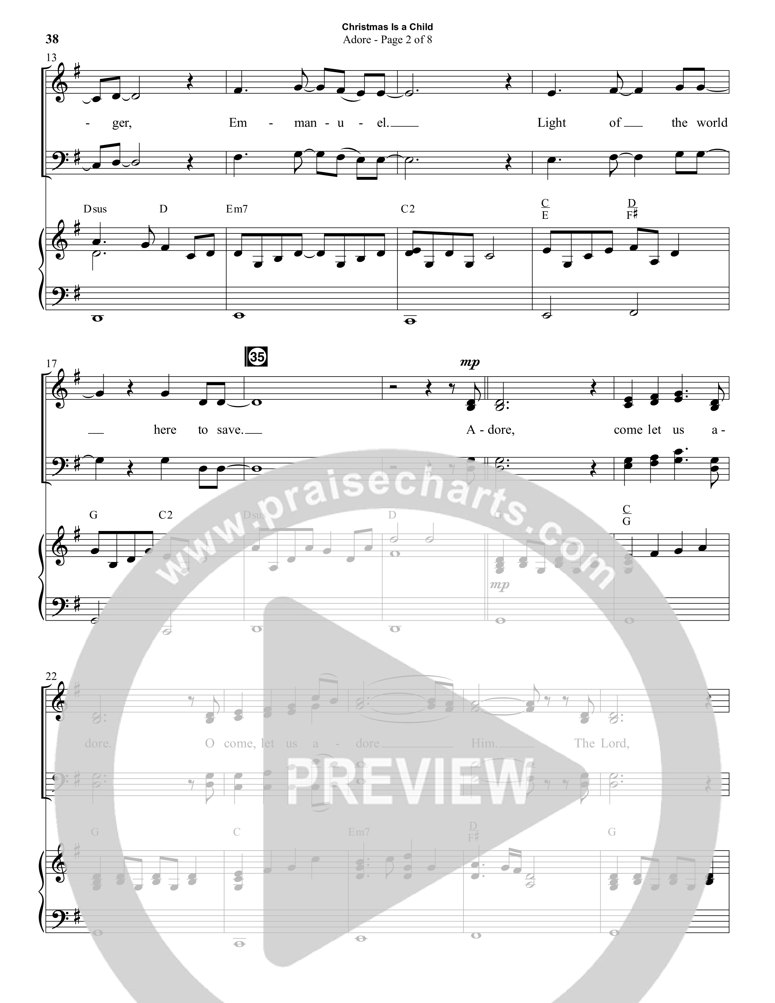 Christmas Is A Child (5 Song Choral Collection) Song 5 (Piano SATB) (Semsen Music / Arr. Daniel Semsen)