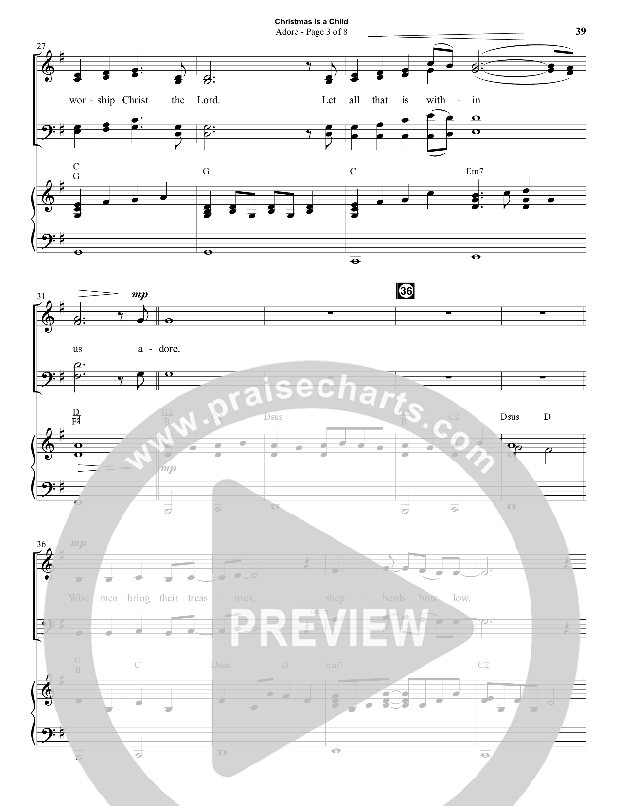 Christmas Is A Child (5 Song Choral Collection) Song 5 (Piano SATB) (Semsen Music / Arr. Daniel Semsen)