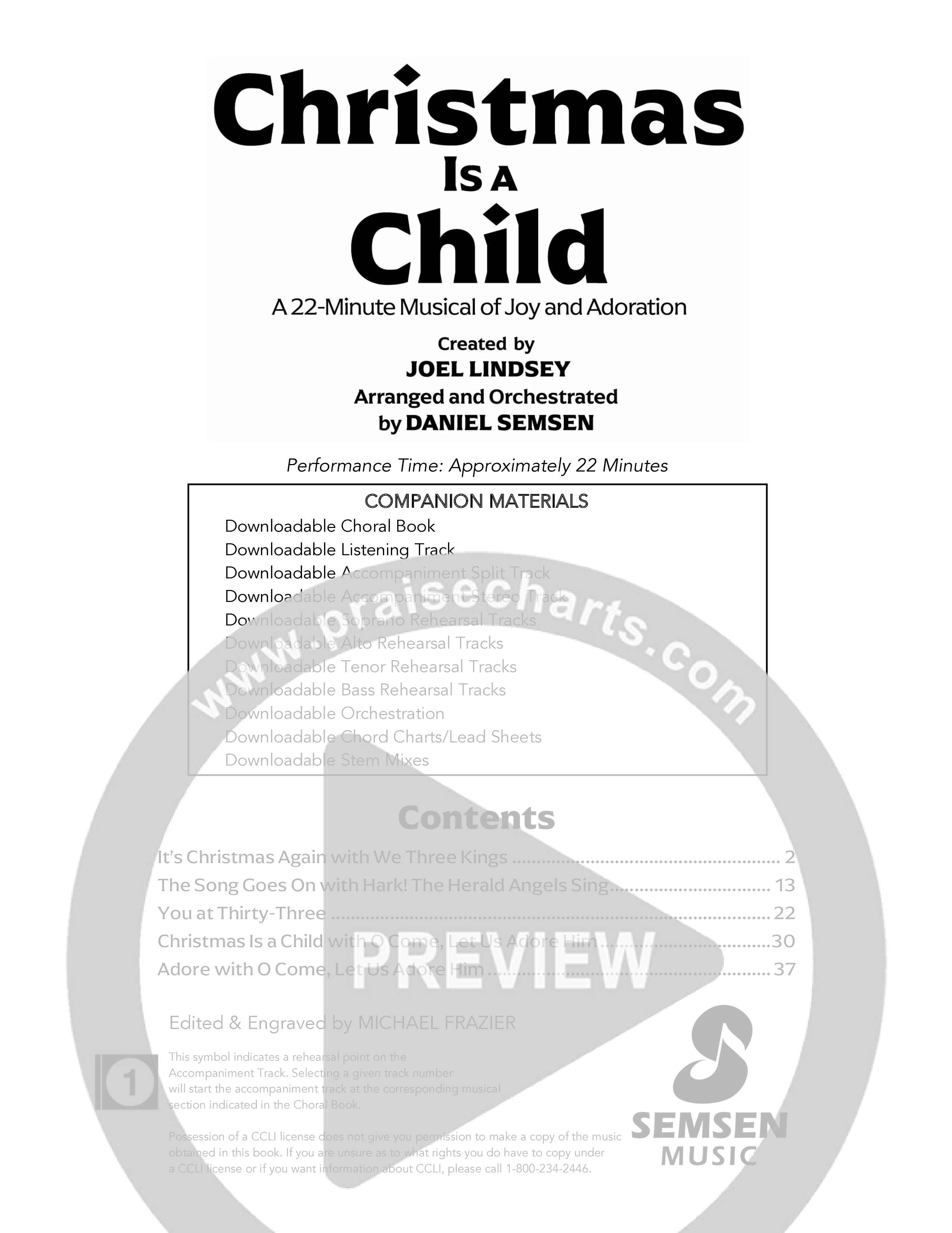 Christmas Is A Child (5 Song Choral Collection) Choral Book (Semsen Music / Arr. Daniel Semsen)