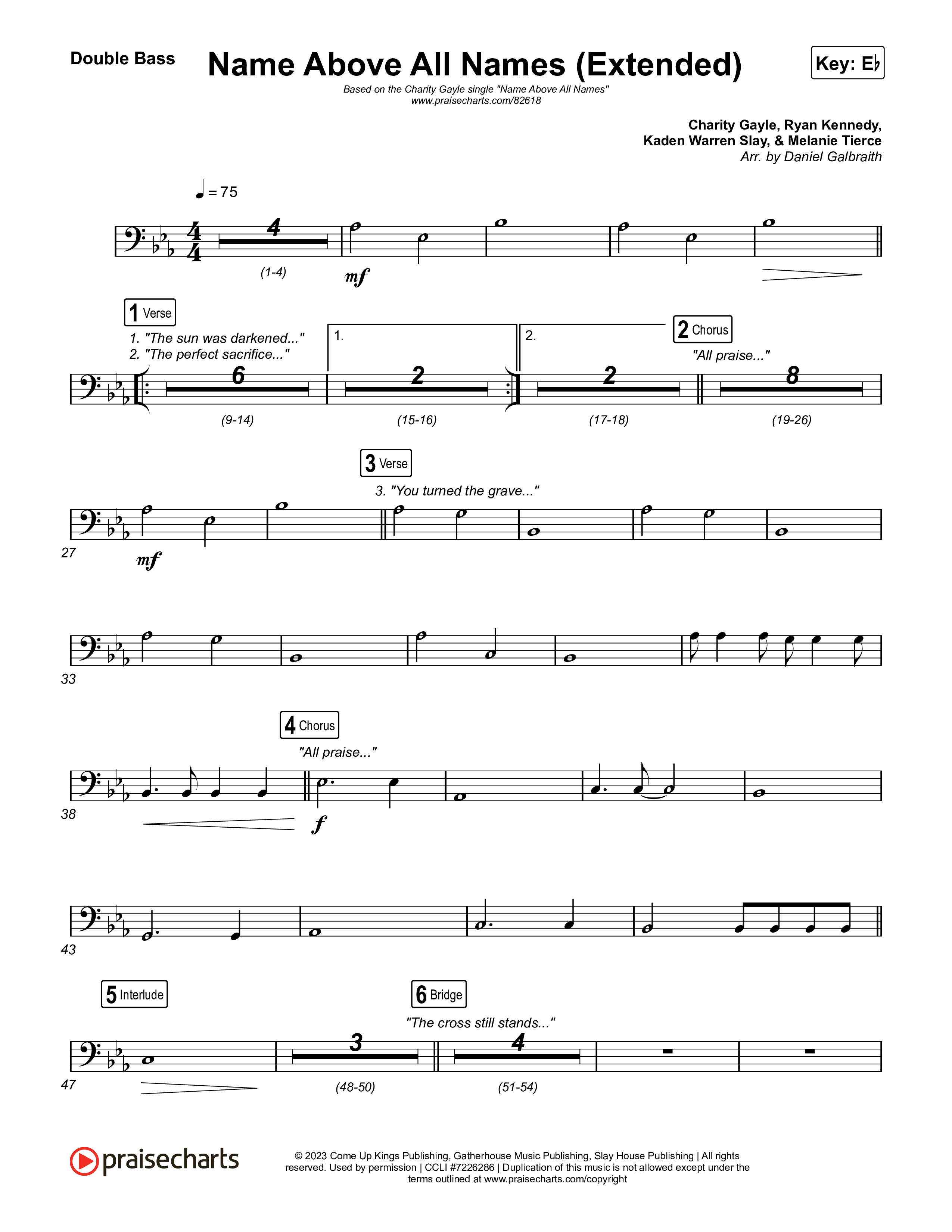 Name Above All Names (Extended) String Bass (Charity Gayle)