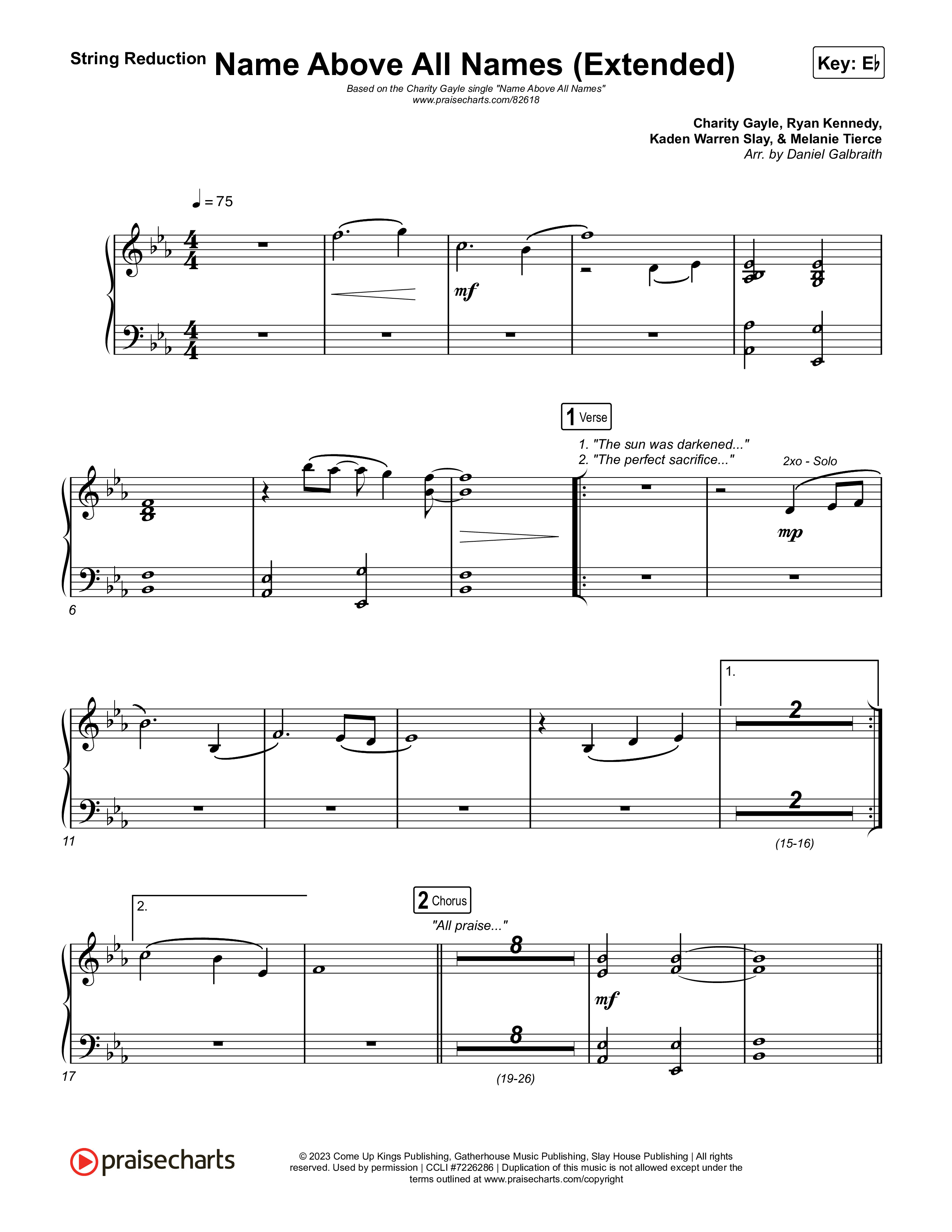 Name Above All Names (Extended) String Reduction (Charity Gayle)