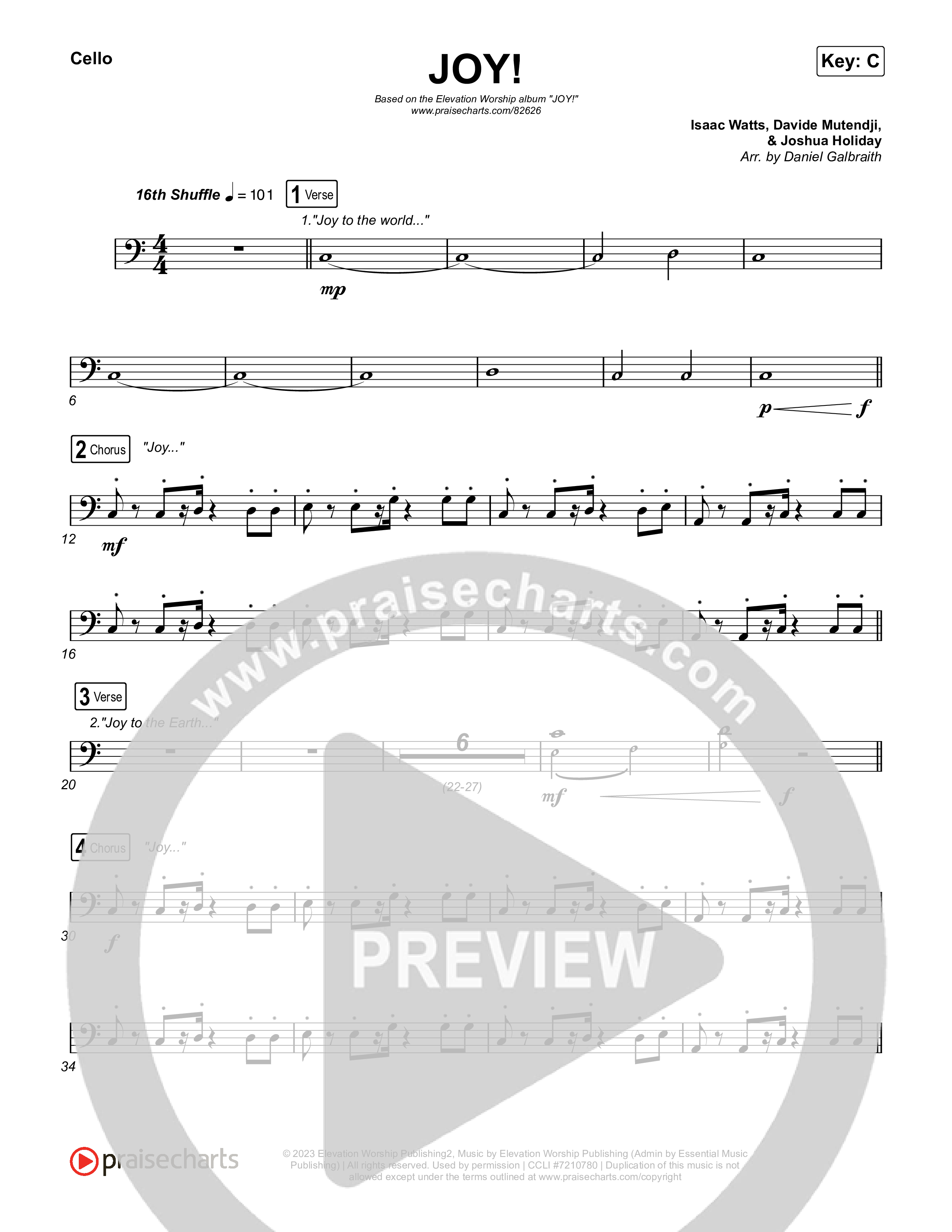 JOY! Cello (ELEVATION RHYTHM / Elevation Worship)