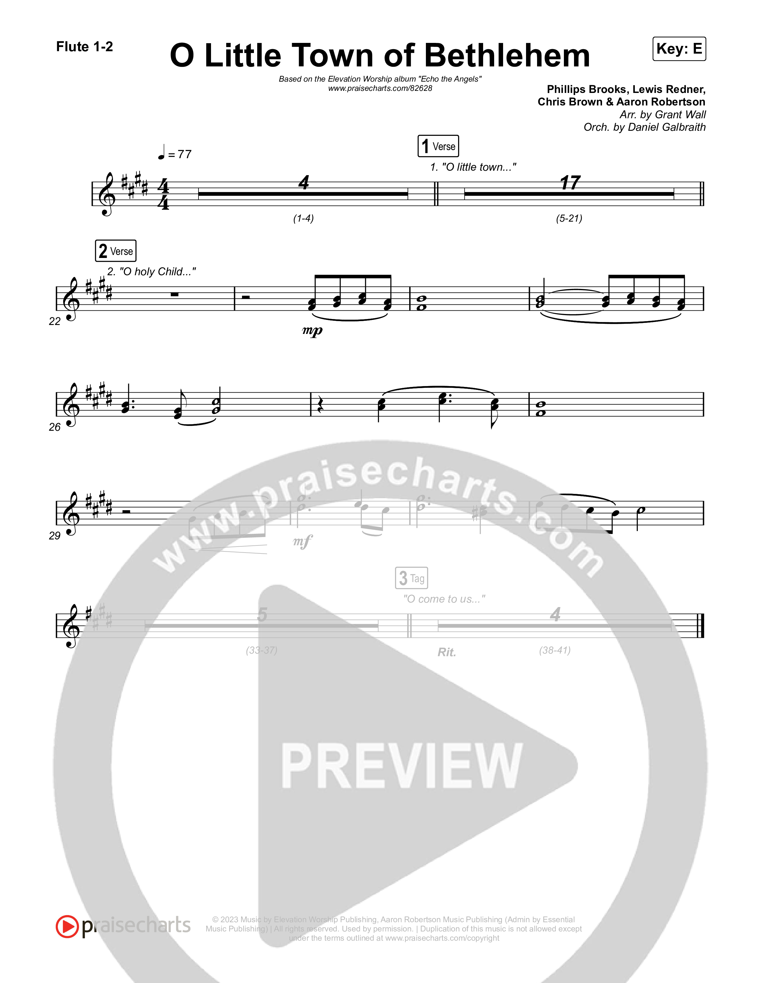 O Little Town of Bethlehem Wind Pack (Elevation Worship / Jonsal Barrientes)