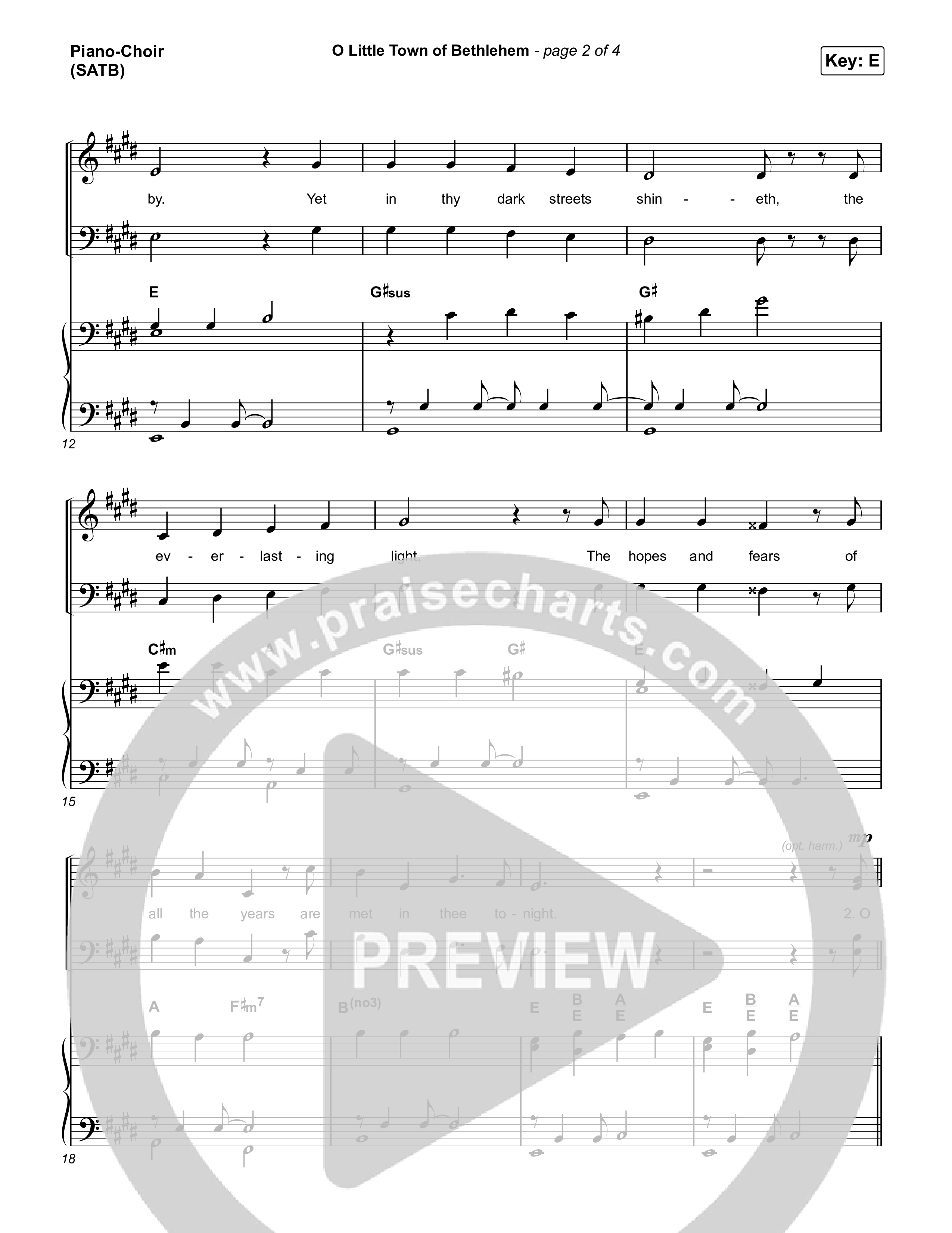 O Little Town of Bethlehem Piano/Vocal Pack (Elevation Worship / Jonsal Barrientes)