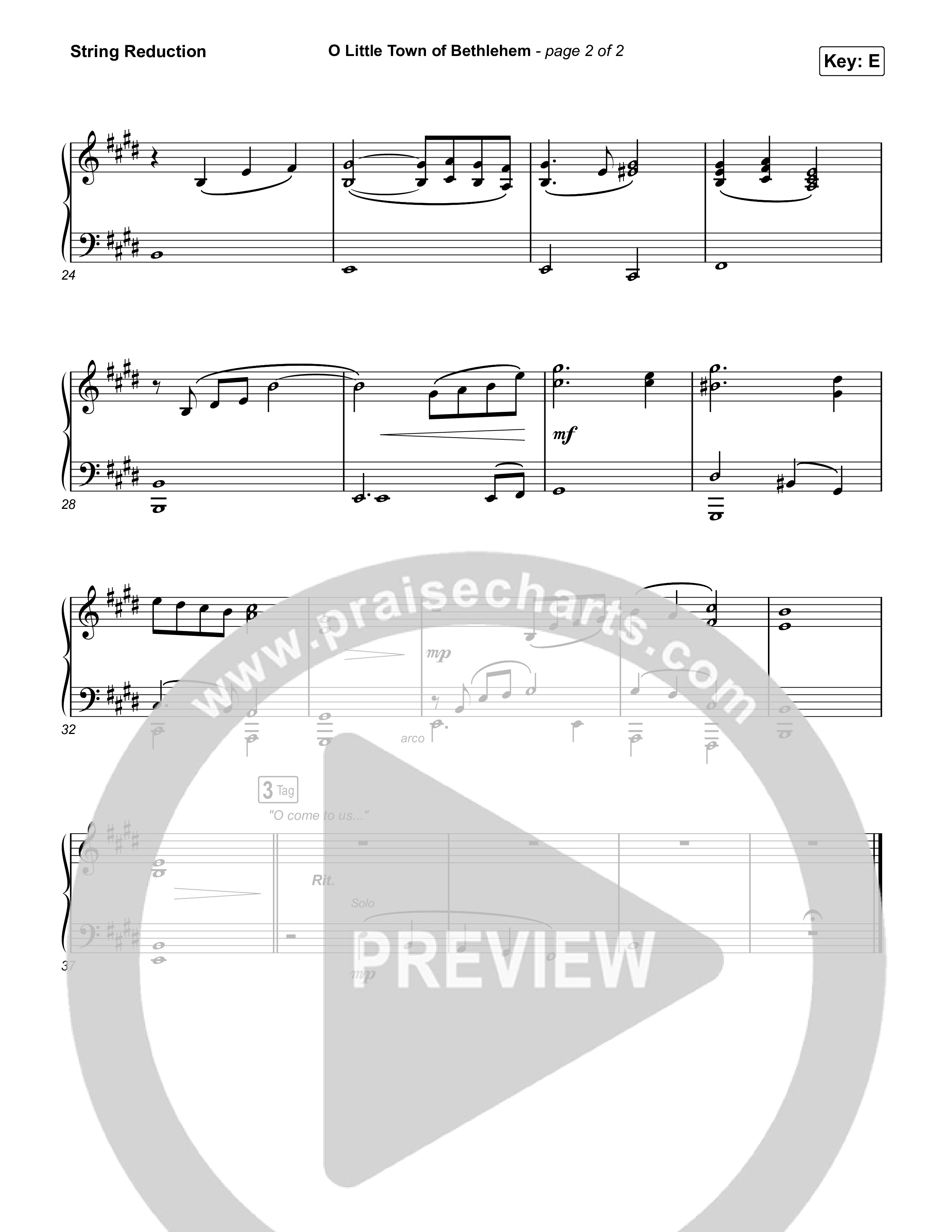 O Little Town of Bethlehem String Reduction (Elevation Worship / Jonsal Barrientes)