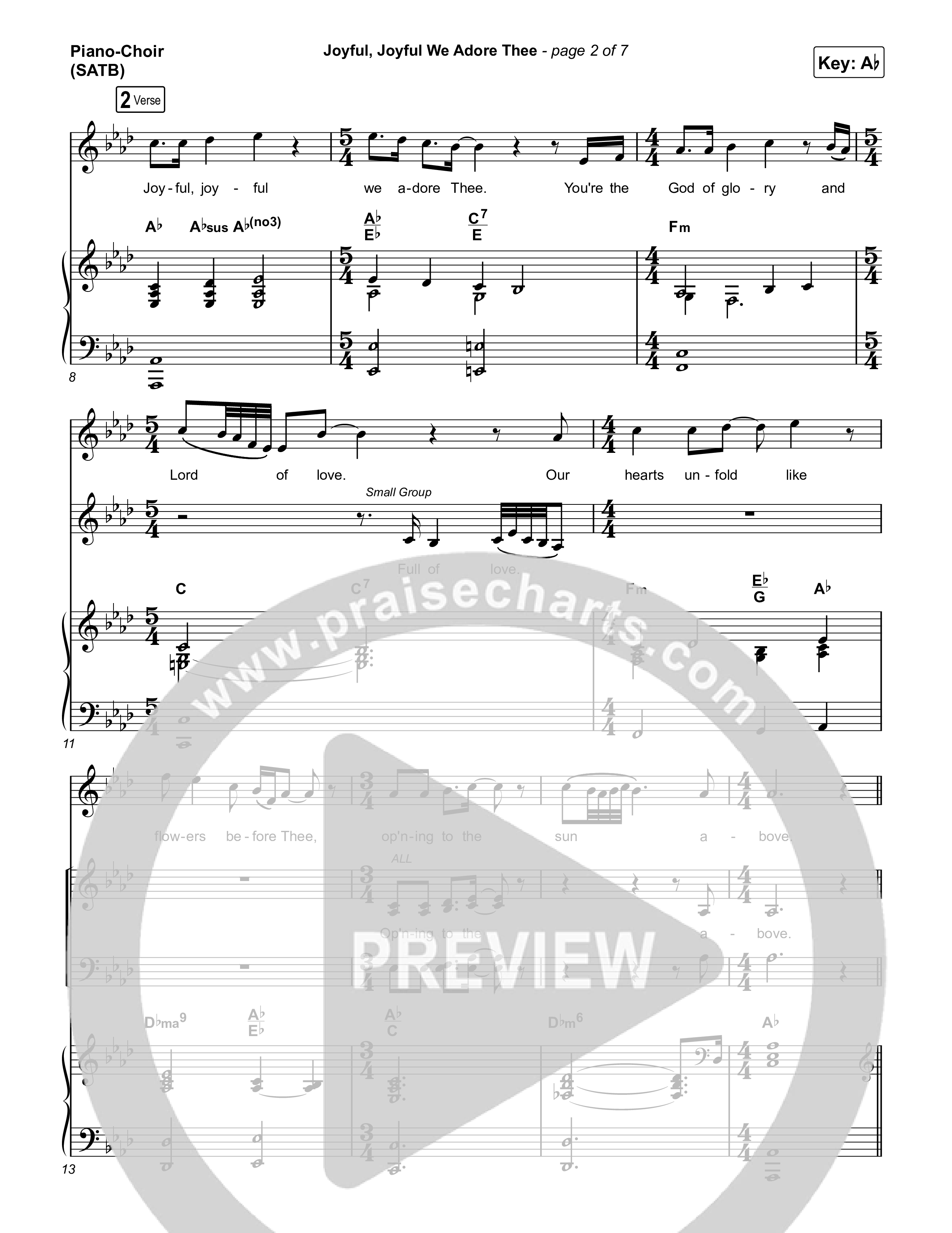 Joyful Joyful We Adore Thee Piano/Vocal Pack (Elevation Worship / Isaiah Templeton)