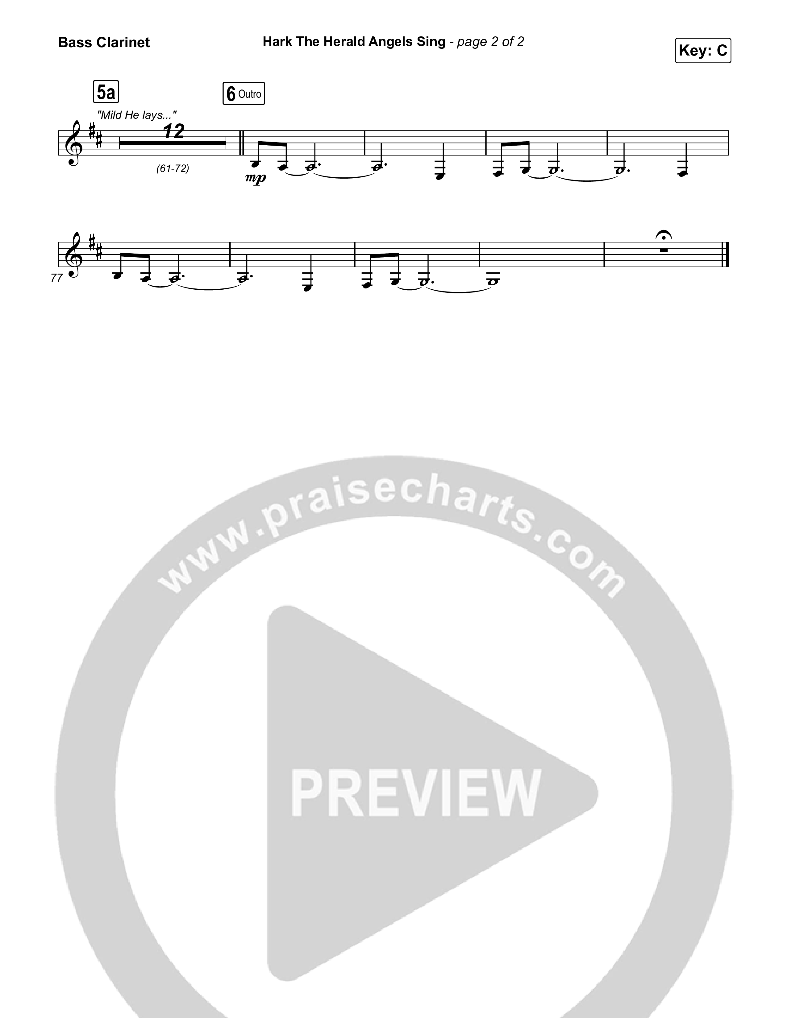 Hark The Herald Angels Sing Bass Clarinet (Elevation Worship)