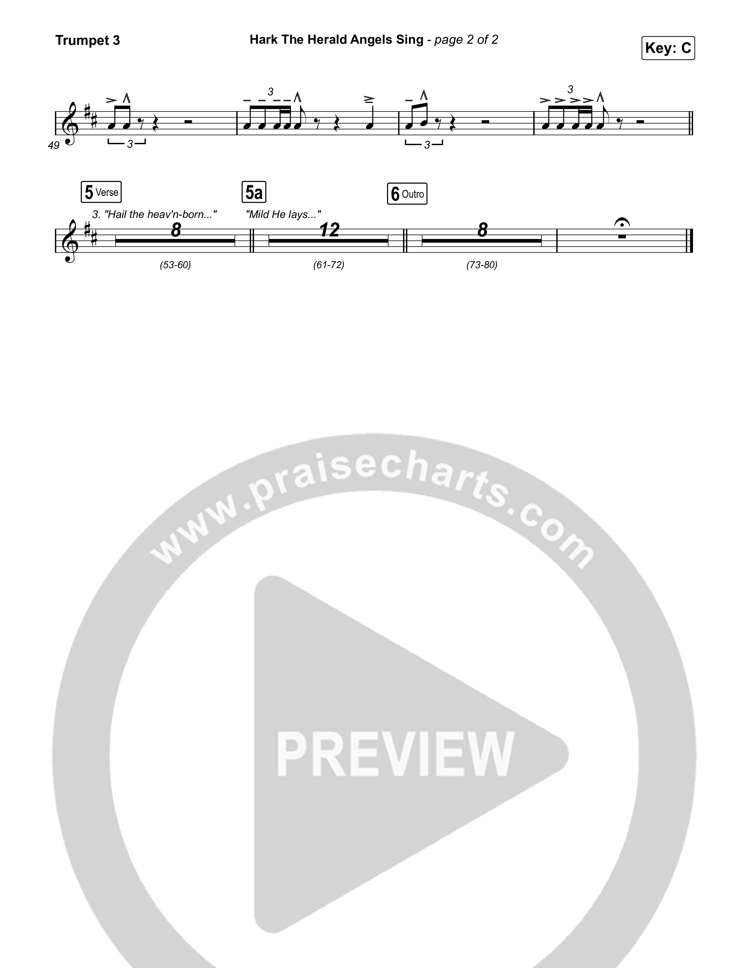 Hark The Herald Angels Sing Trumpet 3 (Elevation Worship)