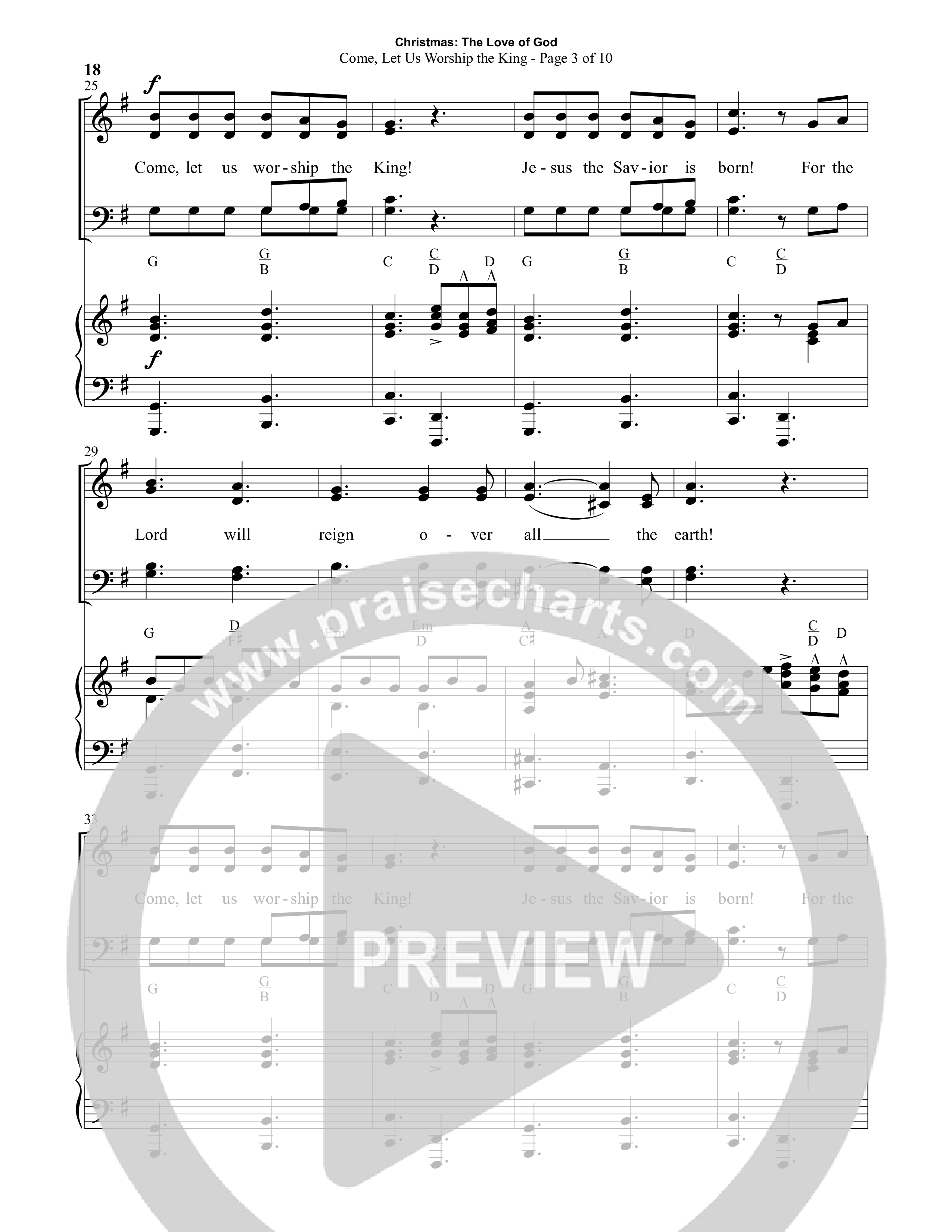 Christmas: The Love Of God (5 Song Choral Collection) Song 3 (Piano SATB) (Semsen Music / Arr. Marty Parks)