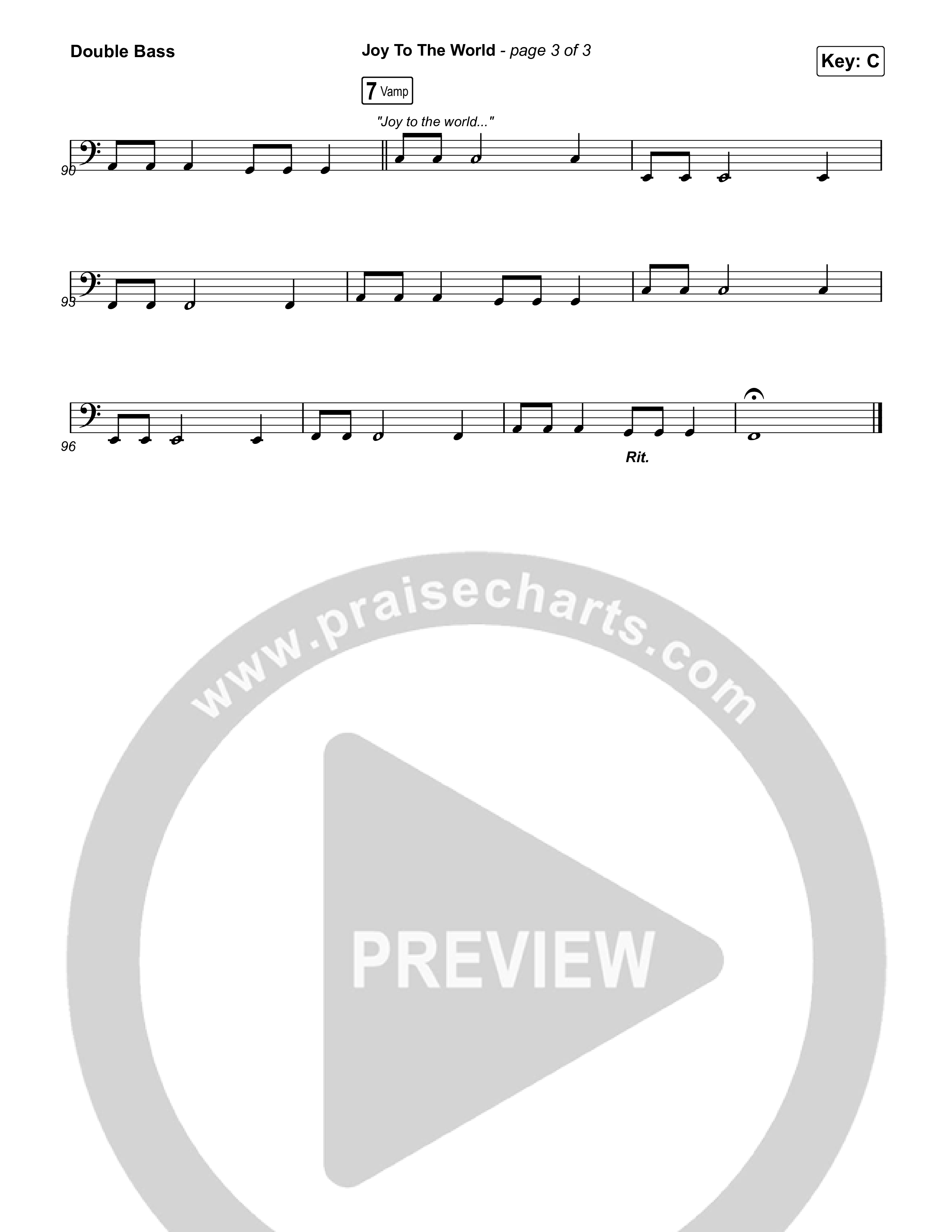 Joy To The World (Live) String Bass (Thrive Worship)