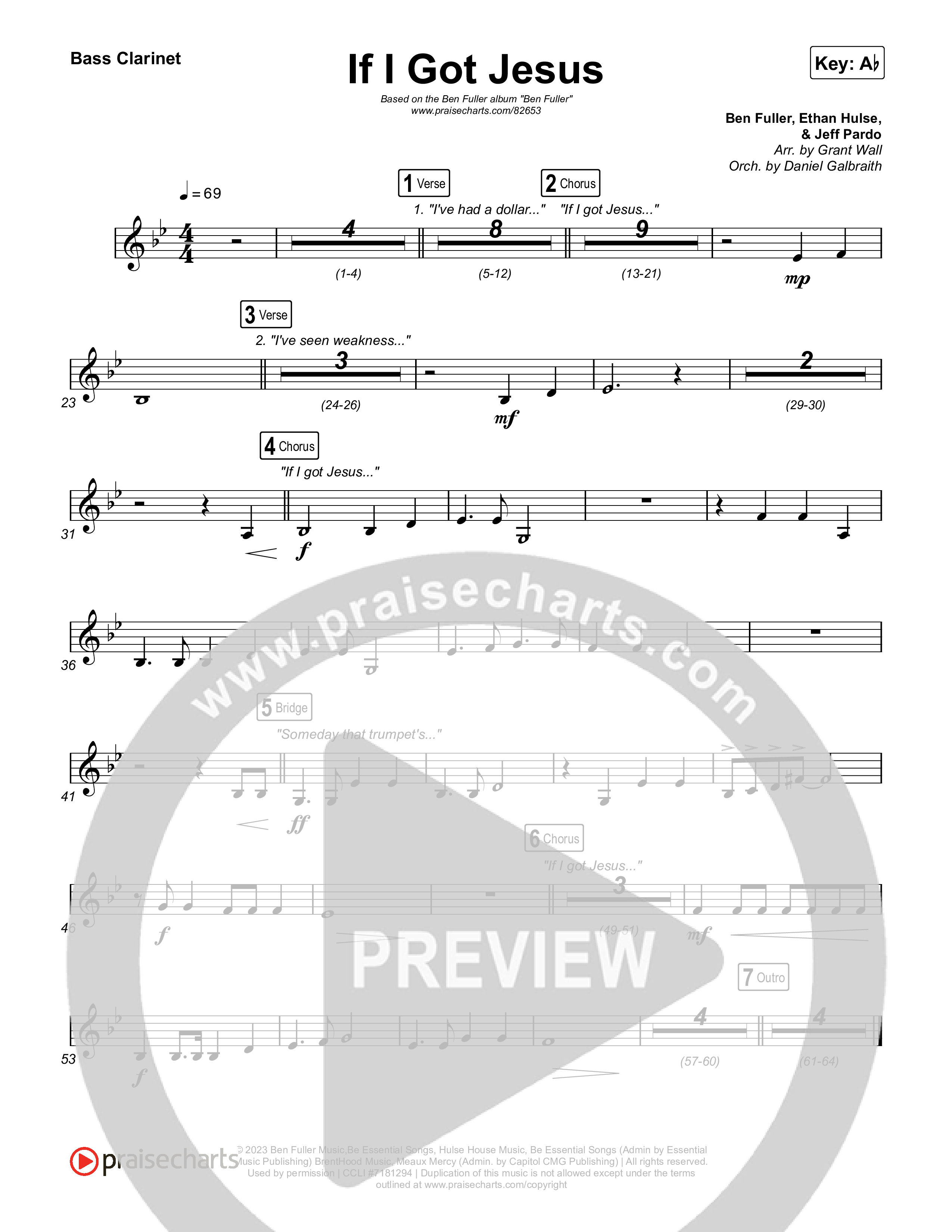 If I Got Jesus Clarinet 1,2 (Ben Fuller)