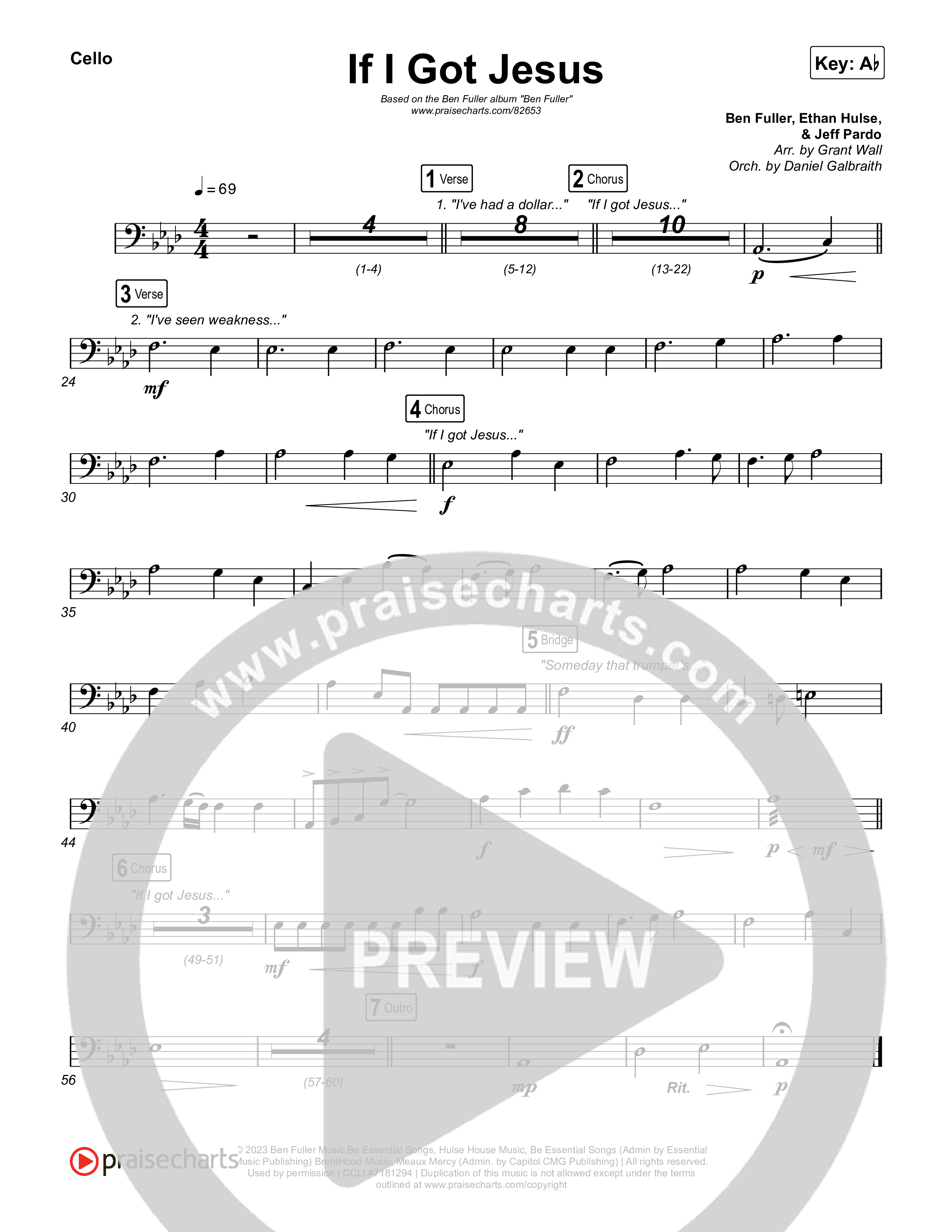 If I Got Jesus Cello (Ben Fuller)