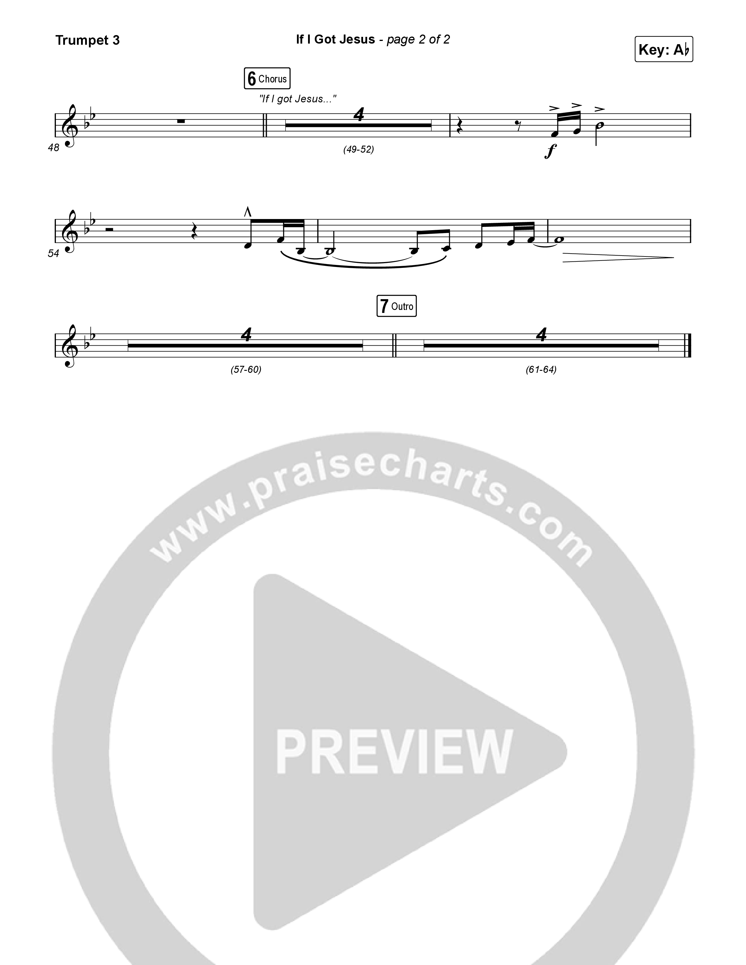 If I Got Jesus Trumpet 3 (Ben Fuller)