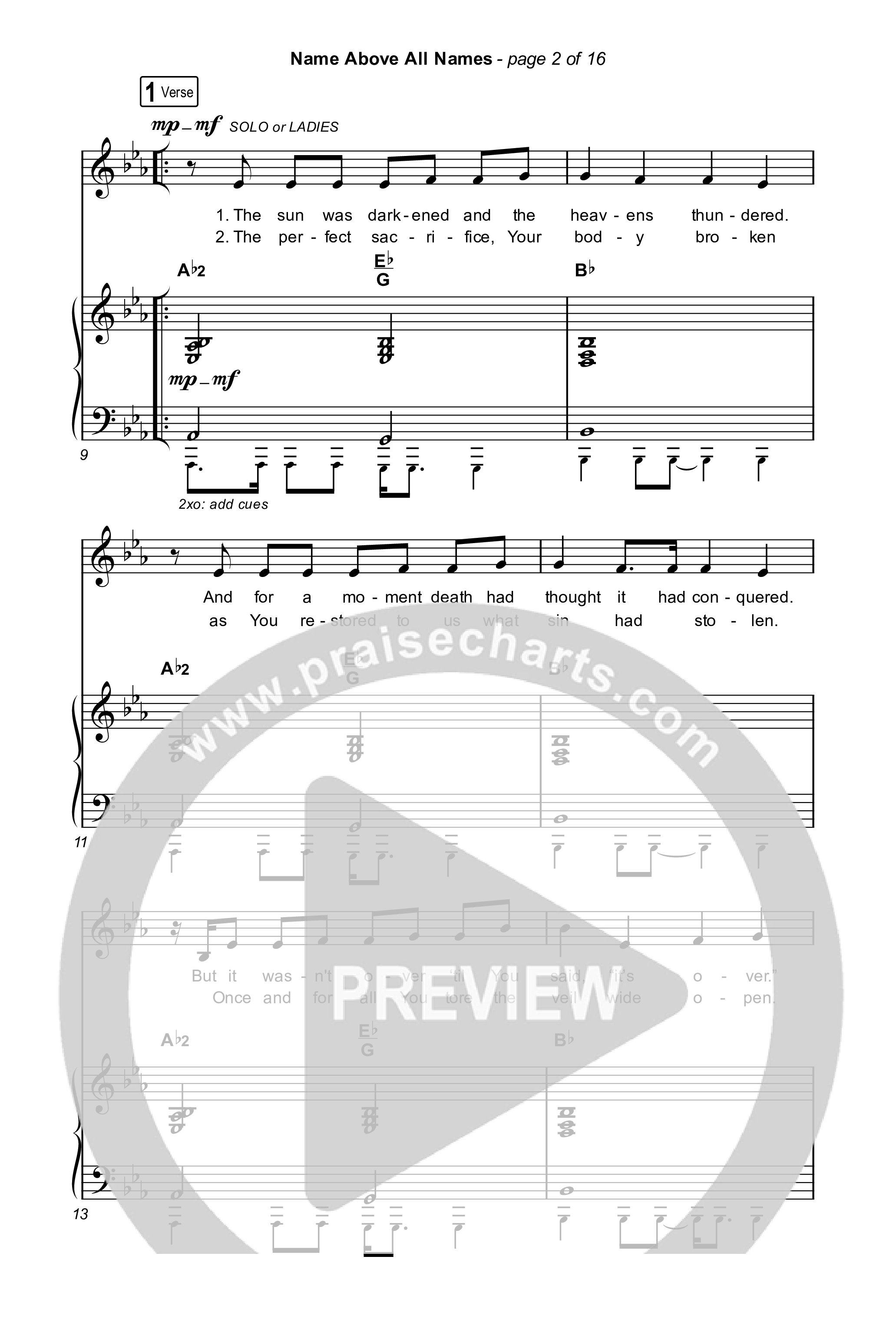 Name Above All Names (Choral Anthem SATB) Octavo (SATB & Pno) (Charity Gayle / Arr. Luke Gambill)