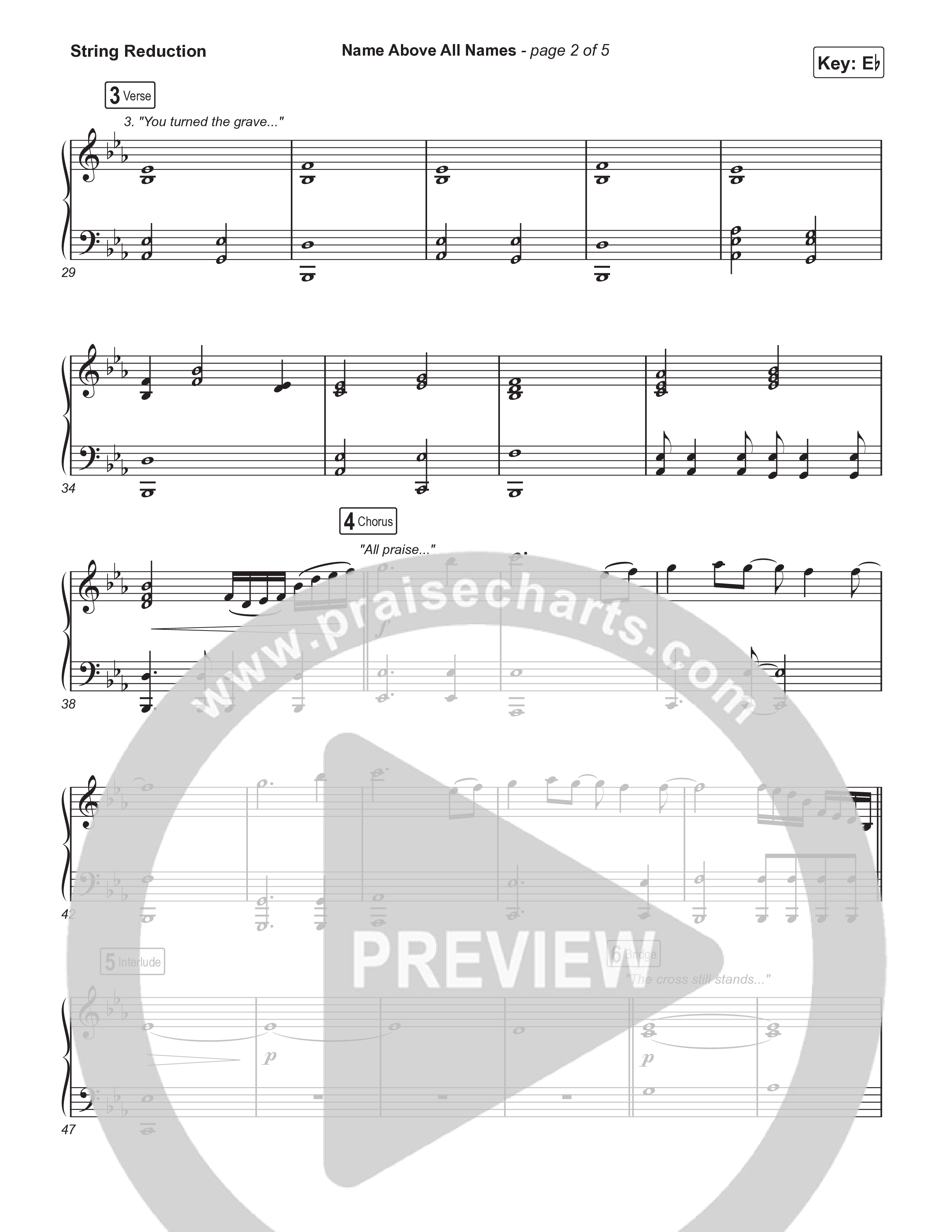 Name Above All Names (Sing It Now) String Reduction (Charity Gayle / Arr. Luke Gambill)