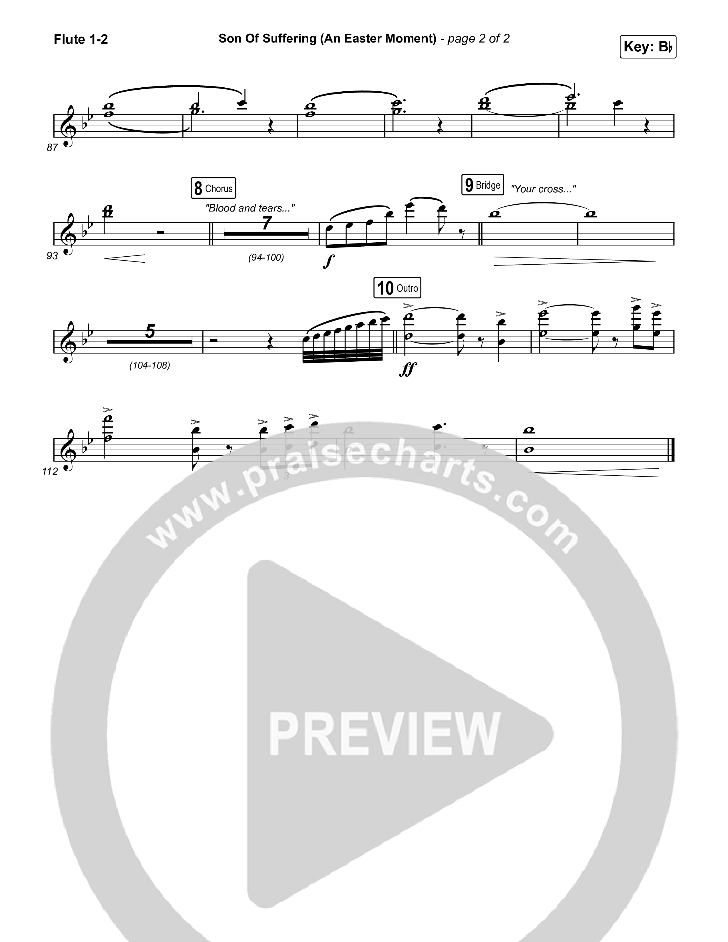 Son Of Suffering (An Easter Moment) (Choral/SATB) Flute 1,2 (Travis Cottrell / Arr. Mason Brown)