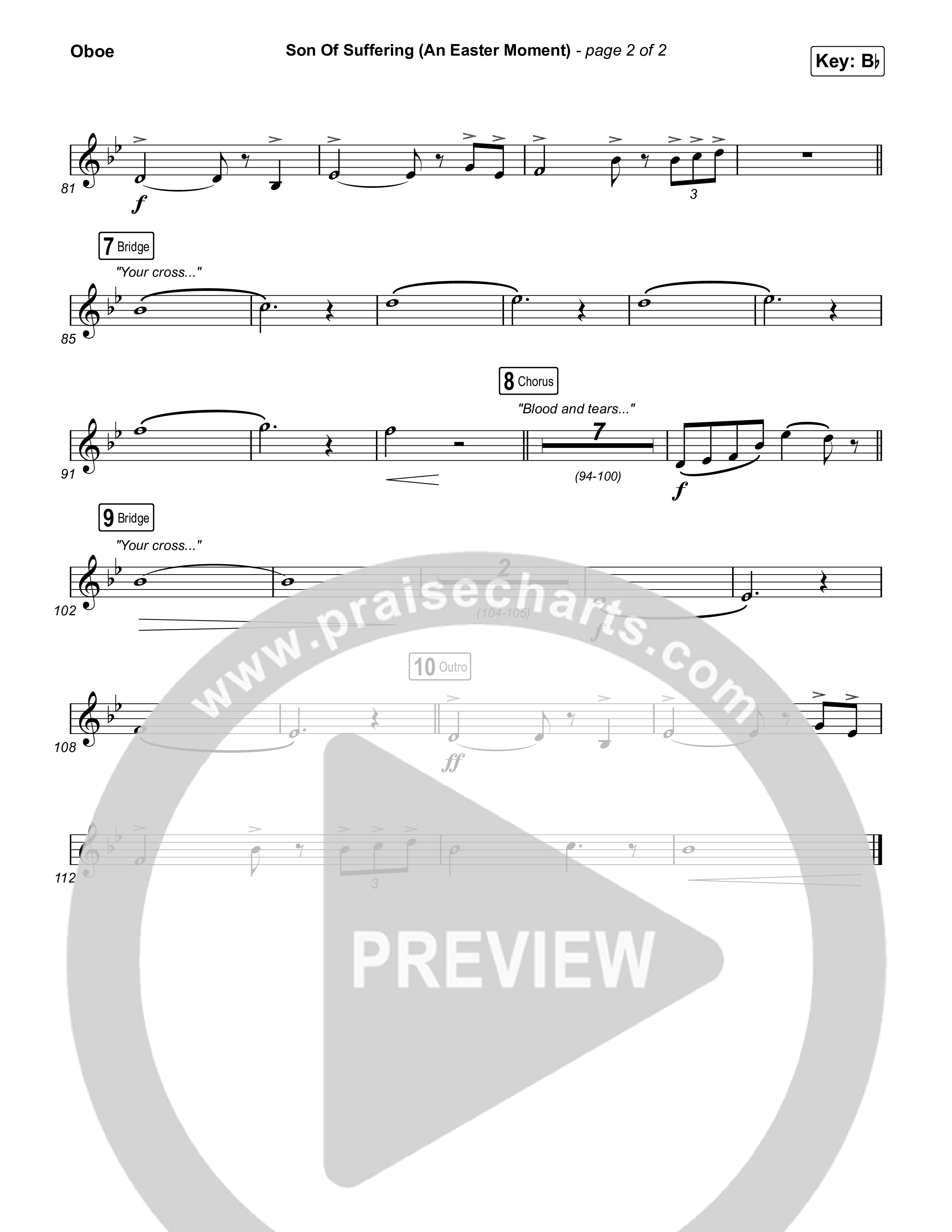 Son Of Suffering (An Easter Moment) (Choral/SATB) Oboe (Travis Cottrell / Arr. Mason Brown)