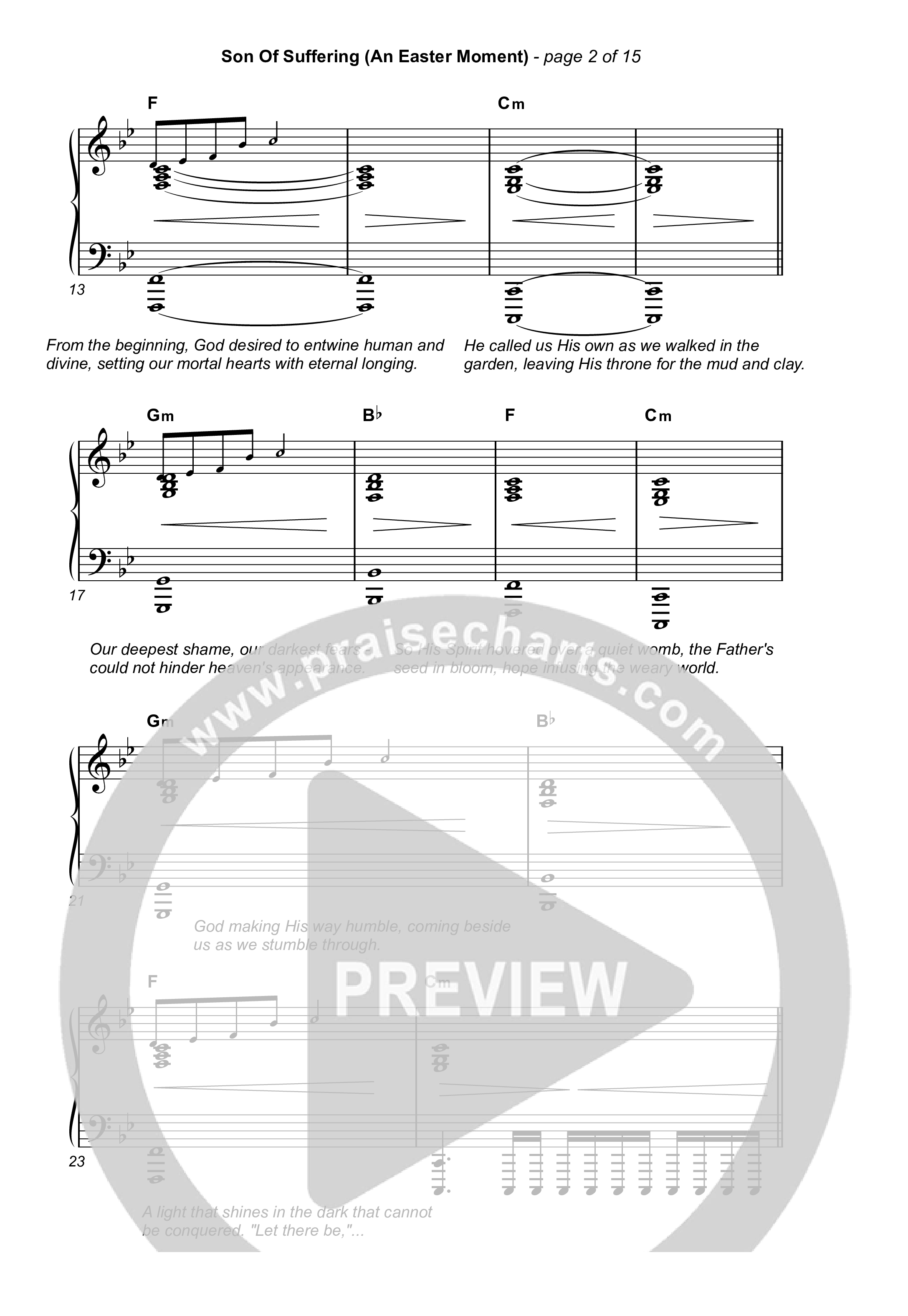 Son Of Suffering (An Easter Moment) (Choral/SATB) Octavo (SATB & Pno) (Travis Cottrell / Arr. Mason Brown)
