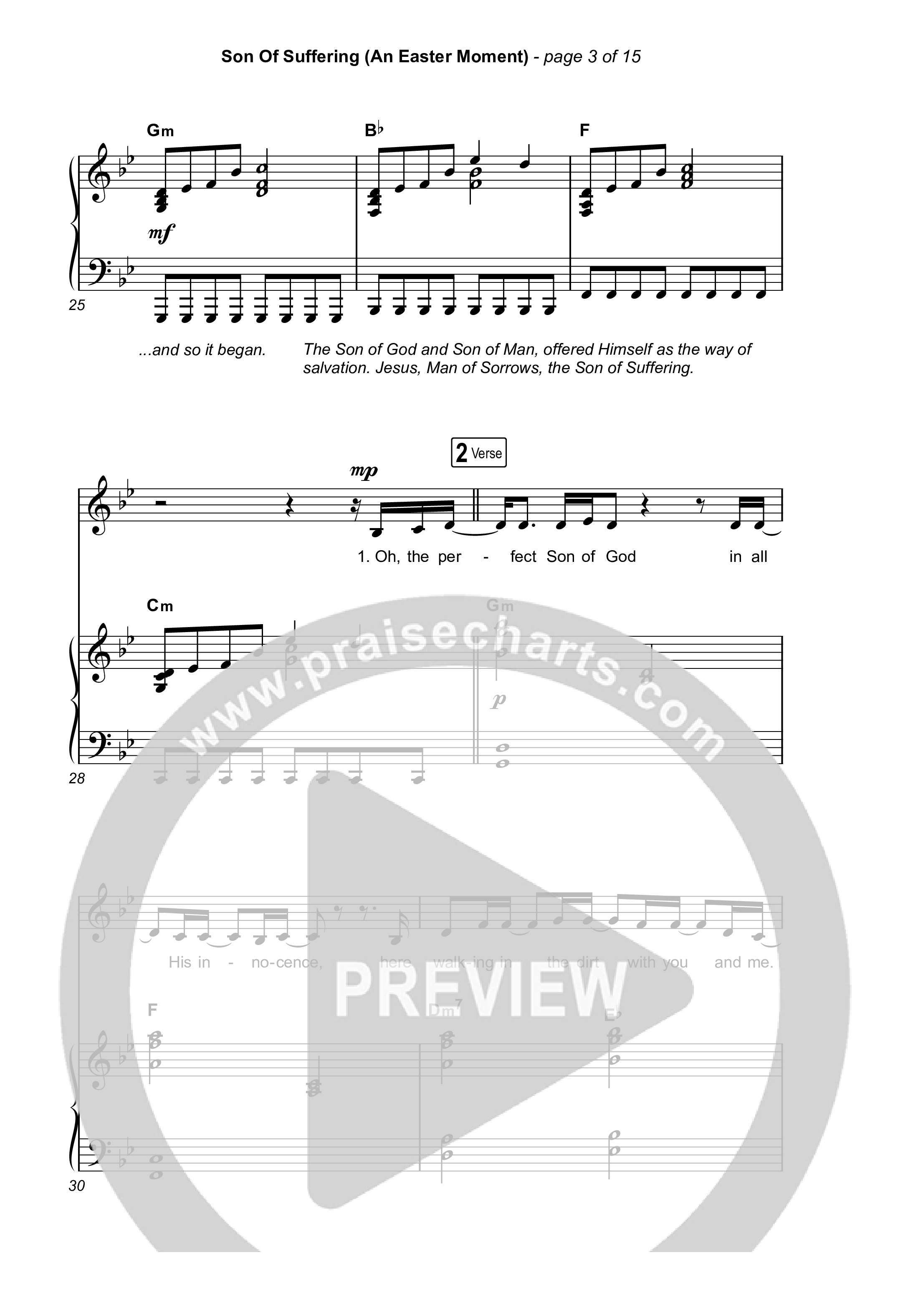 Son Of Suffering (An Easter Moment) (Choral/SATB) Octavo (SATB & Pno) (Travis Cottrell / Arr. Mason Brown)