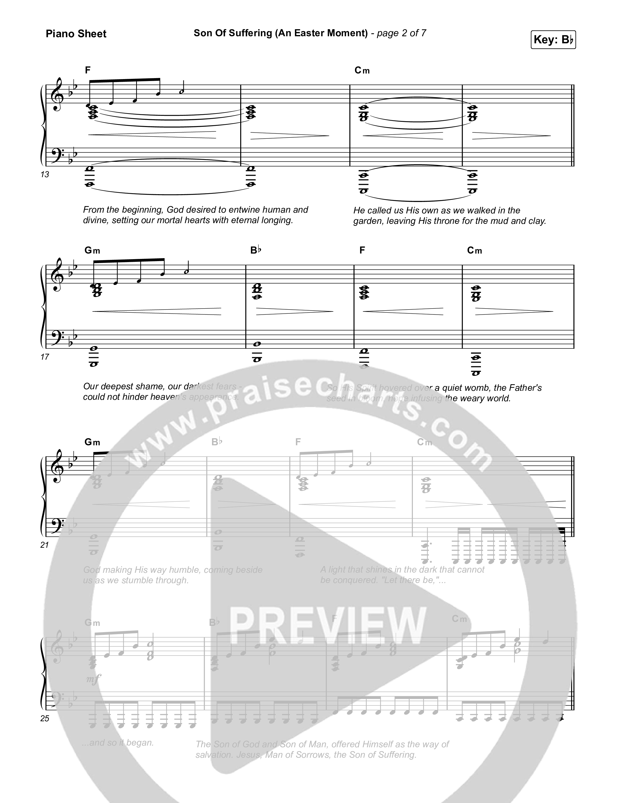 Son Of Suffering (An Easter Moment) (Choral/SATB) Piano Sheet (Travis Cottrell / Arr. Mason Brown)