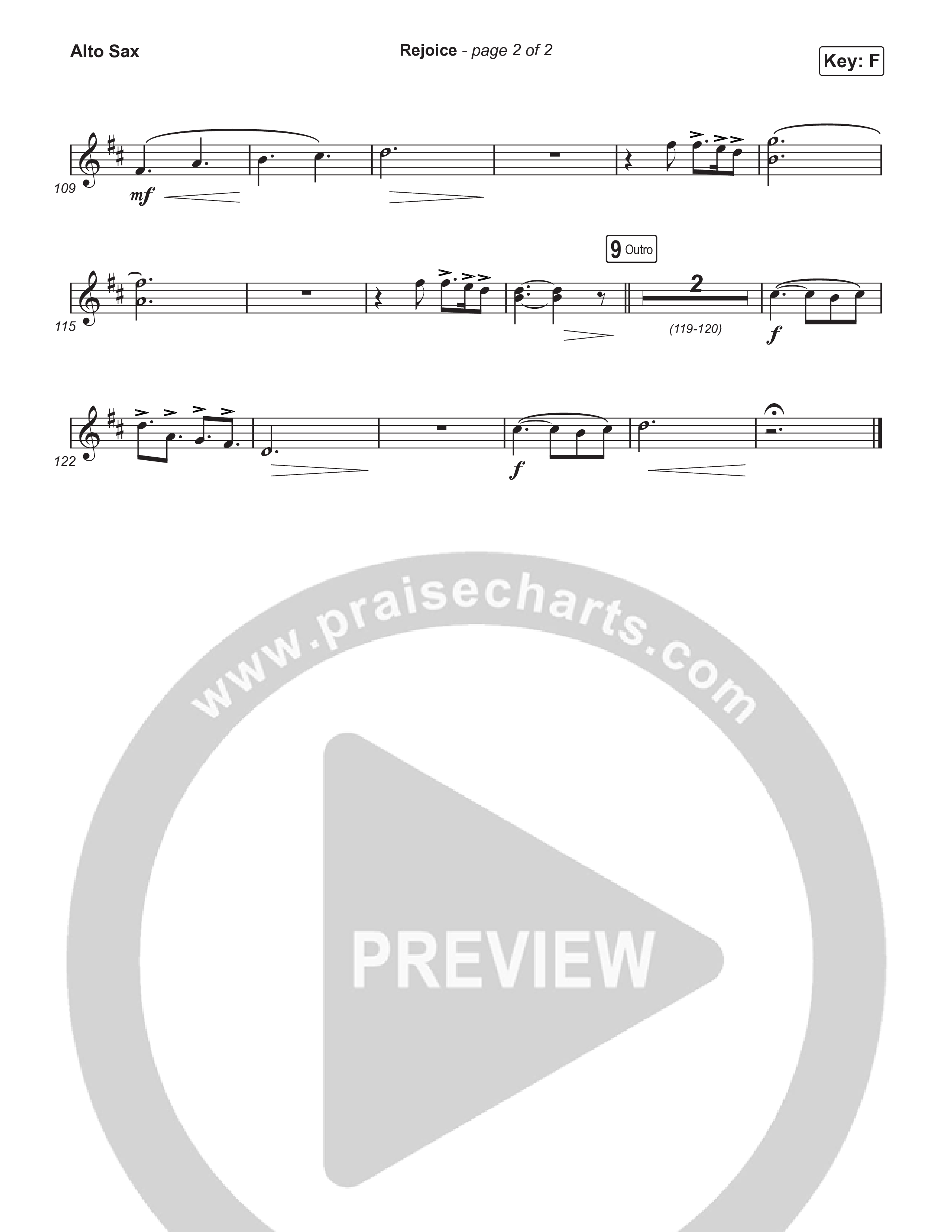 Rejoice (Choral/SATB) Alto Sax (Travis Cottrell / Arr. Mason Brown / Orch. Travis Patton)