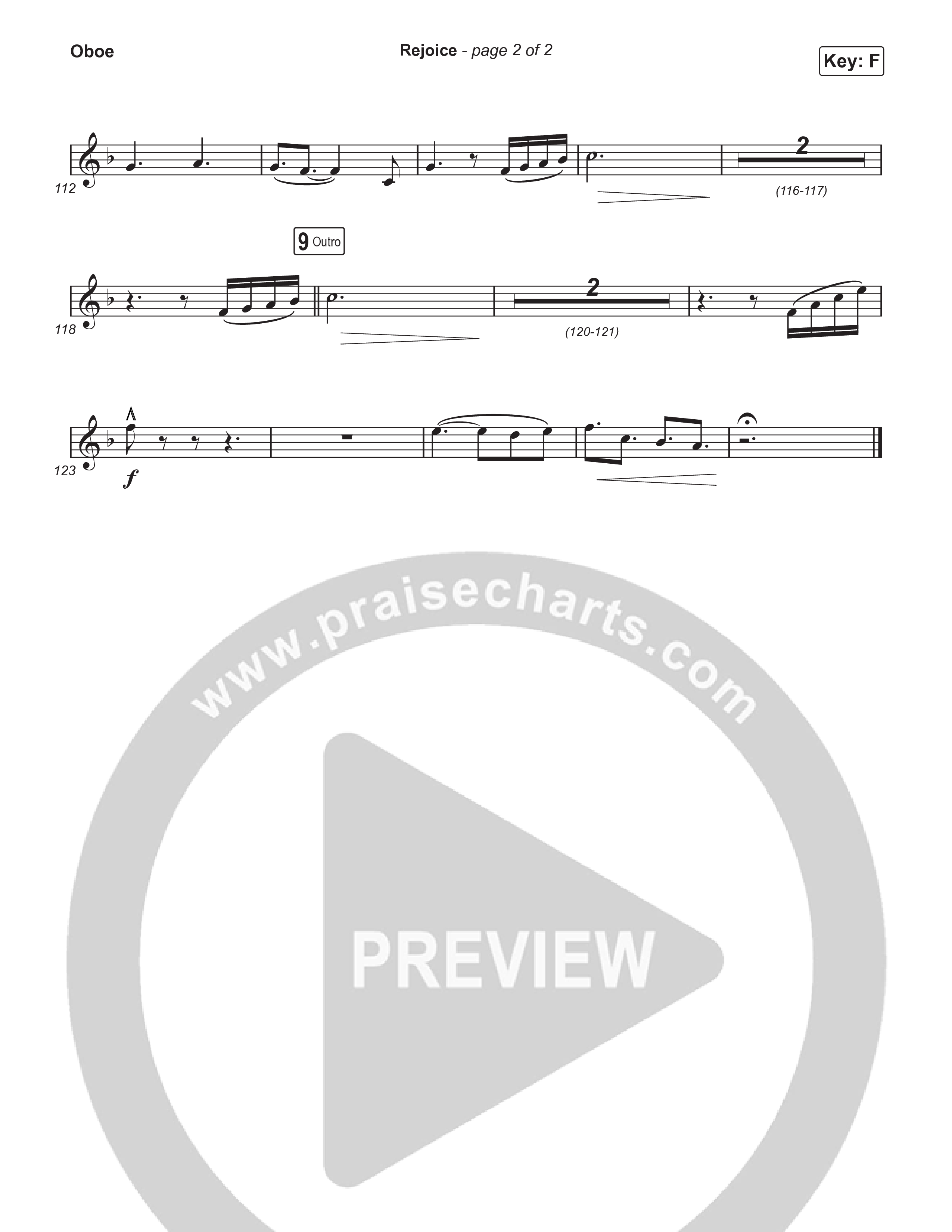 Rejoice (Choral/SATB) Oboe (Travis Cottrell / Arr. Mason Brown / Orch. Travis Patton)