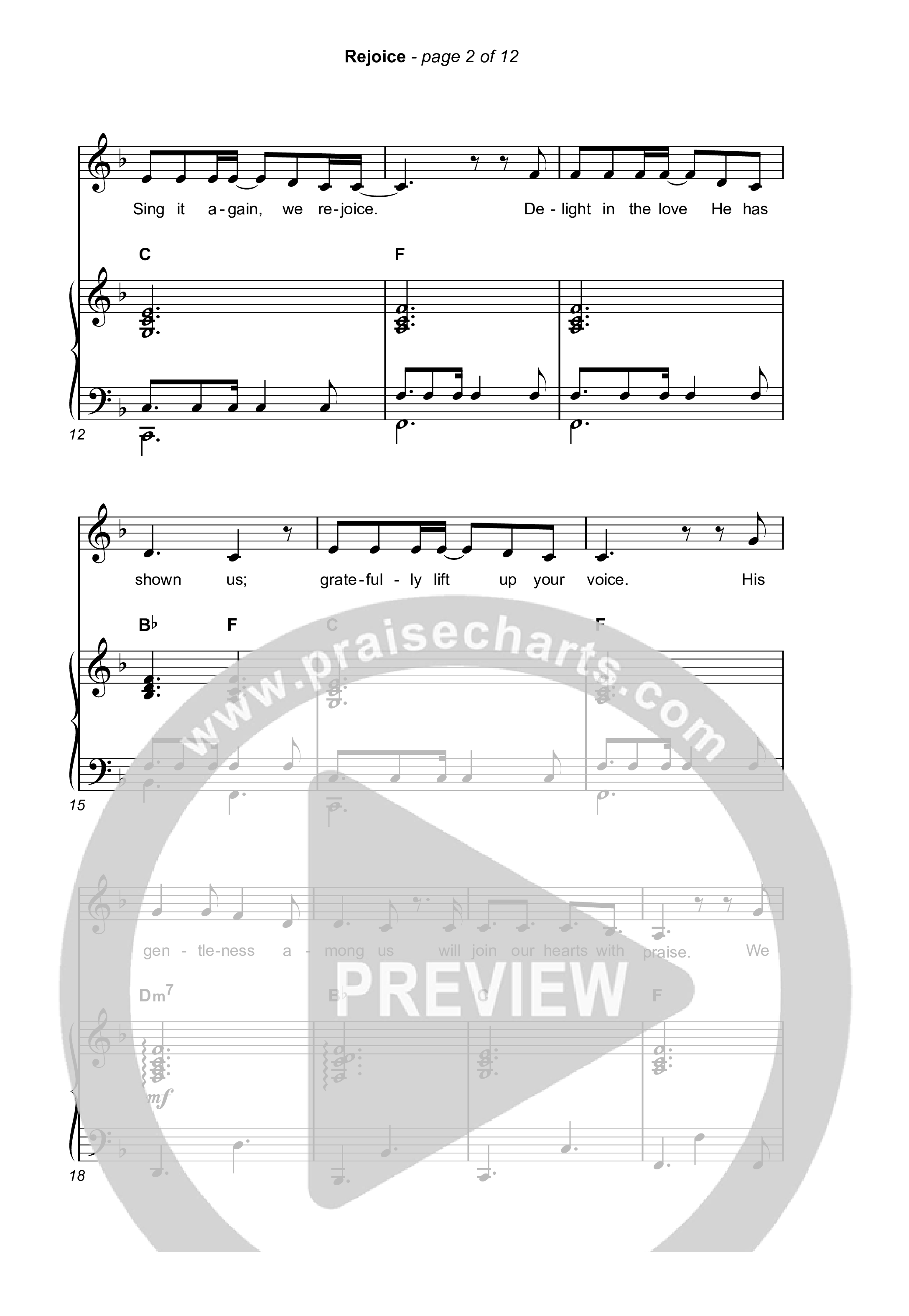 Rejoice (Choral/SATB) Octavo (SATB & Pno) (Travis Cottrell / Arr. Mason Brown / Orch. Travis Patton)