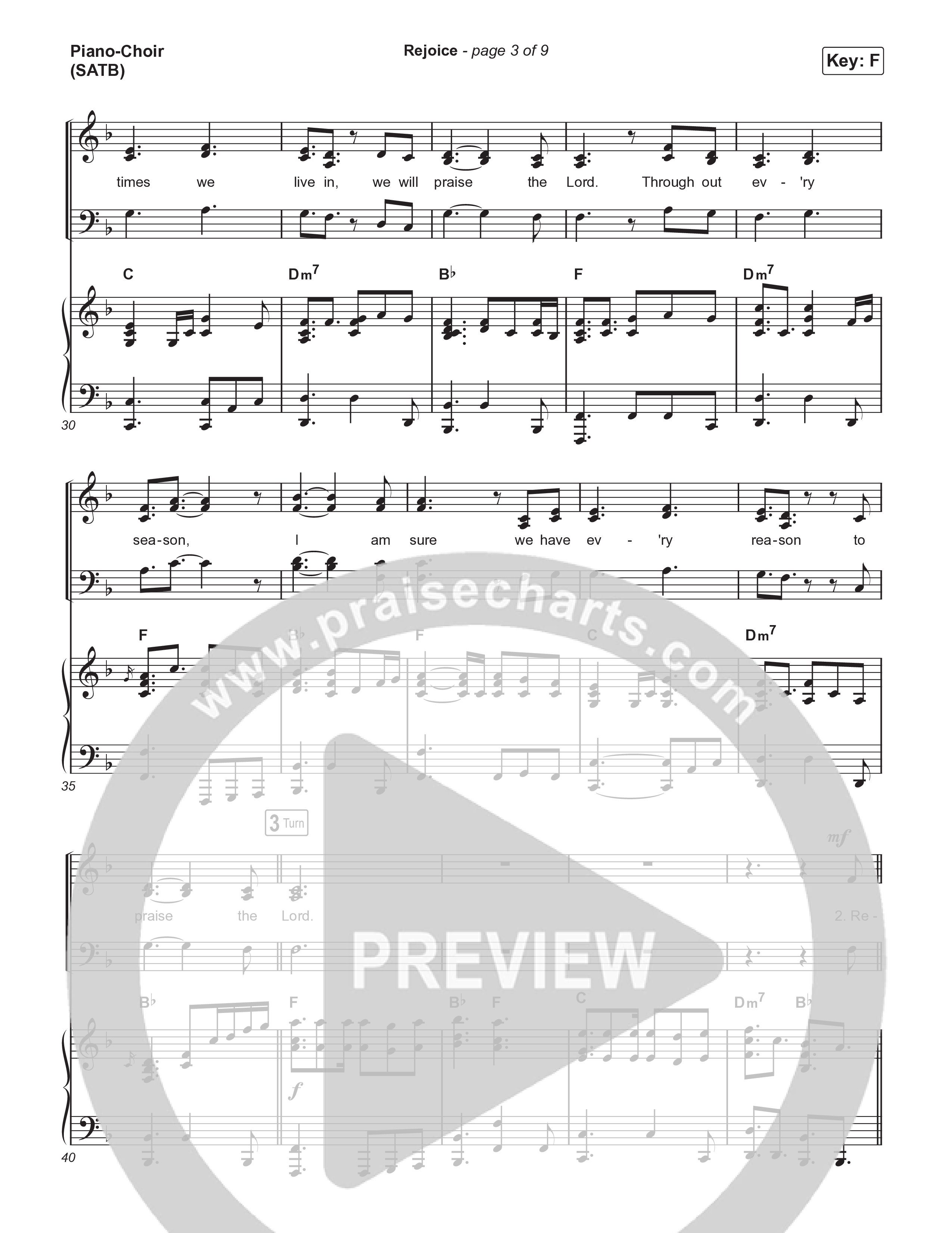Rejoice Piano/Vocal (SATB) (Travis Cottrell / Arr. Mason Brown / Orch. Travis Patton)