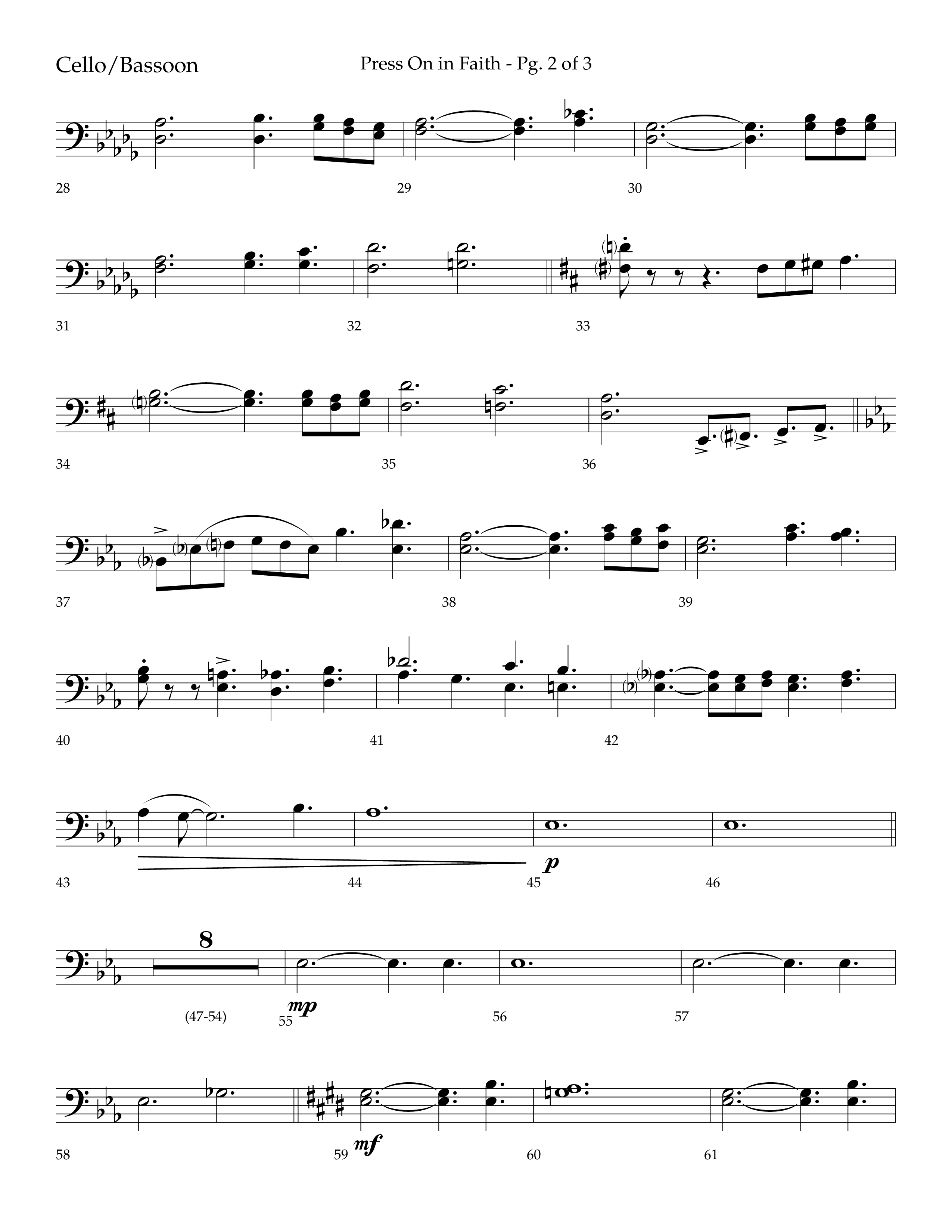 Press On In Faith with We’ve Come This Far By Faith Choral Anthem SATB Cello (Lifeway Choral / Orch. Bradley Knight)