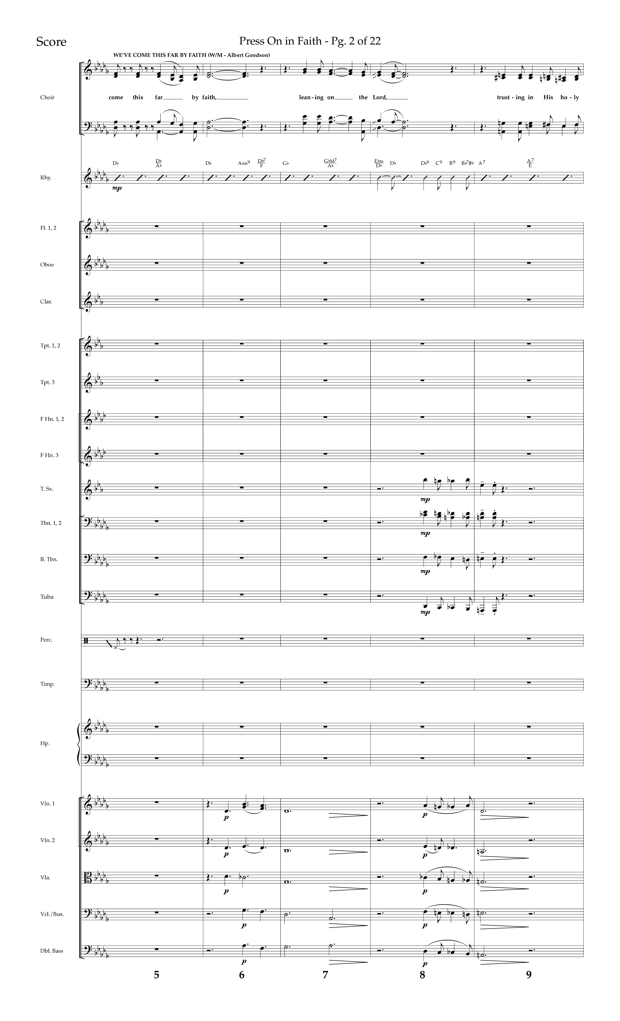 Press On In Faith with We’ve Come This Far By Faith Choral Anthem SATB Orchestration (Lifeway Choral / Orch. Bradley Knight)