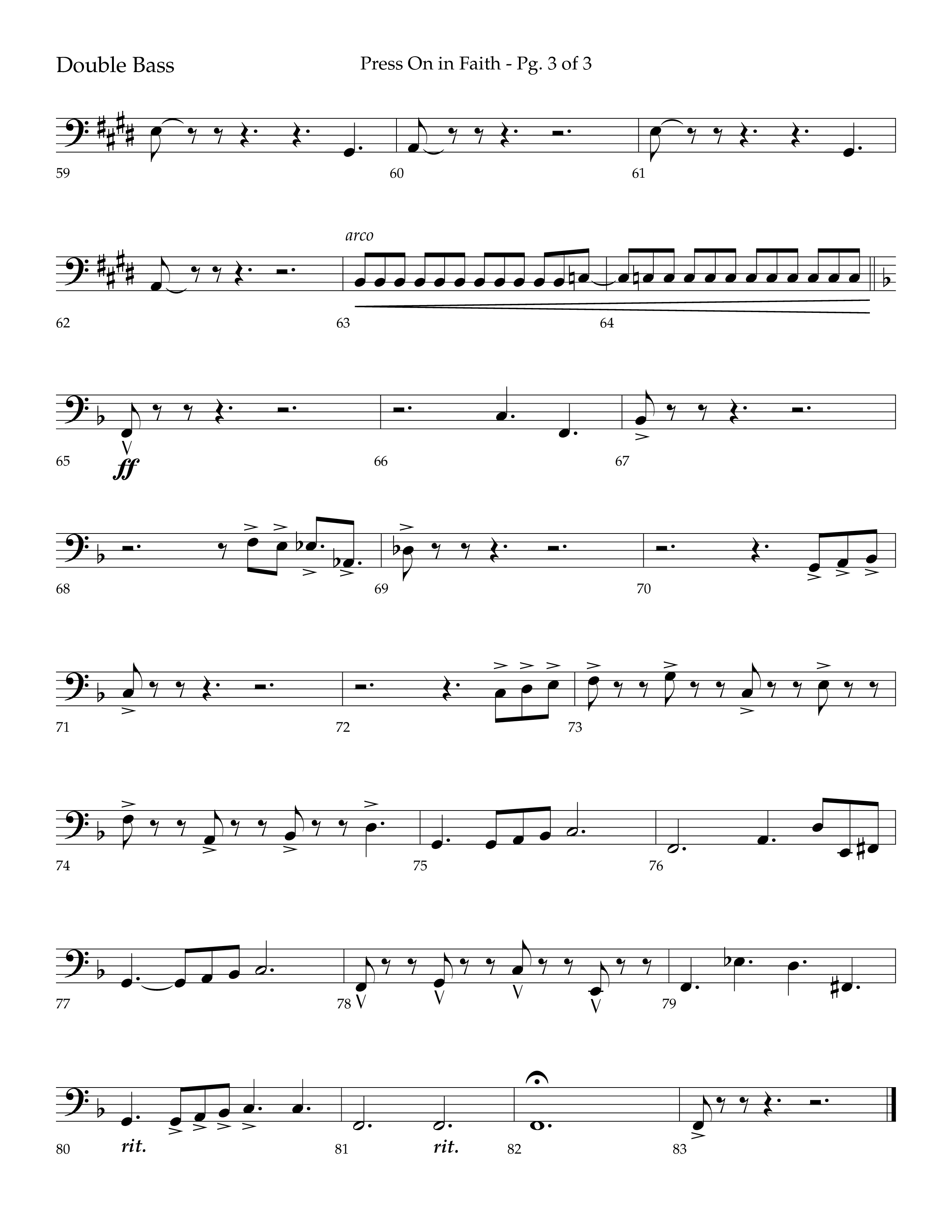 Press On In Faith with We’ve Come This Far By Faith Choral Anthem SATB Double Bass (Lifeway Choral / Orch. Bradley Knight)