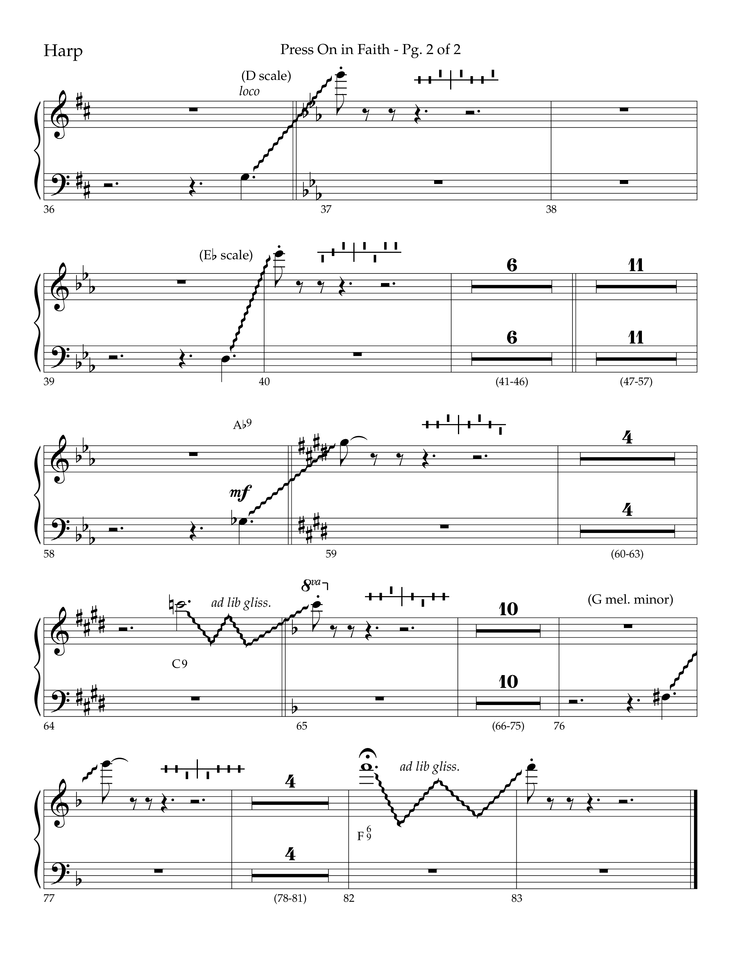Press On In Faith with We’ve Come This Far By Faith Choral Anthem SATB Harp (Lifeway Choral / Orch. Bradley Knight)