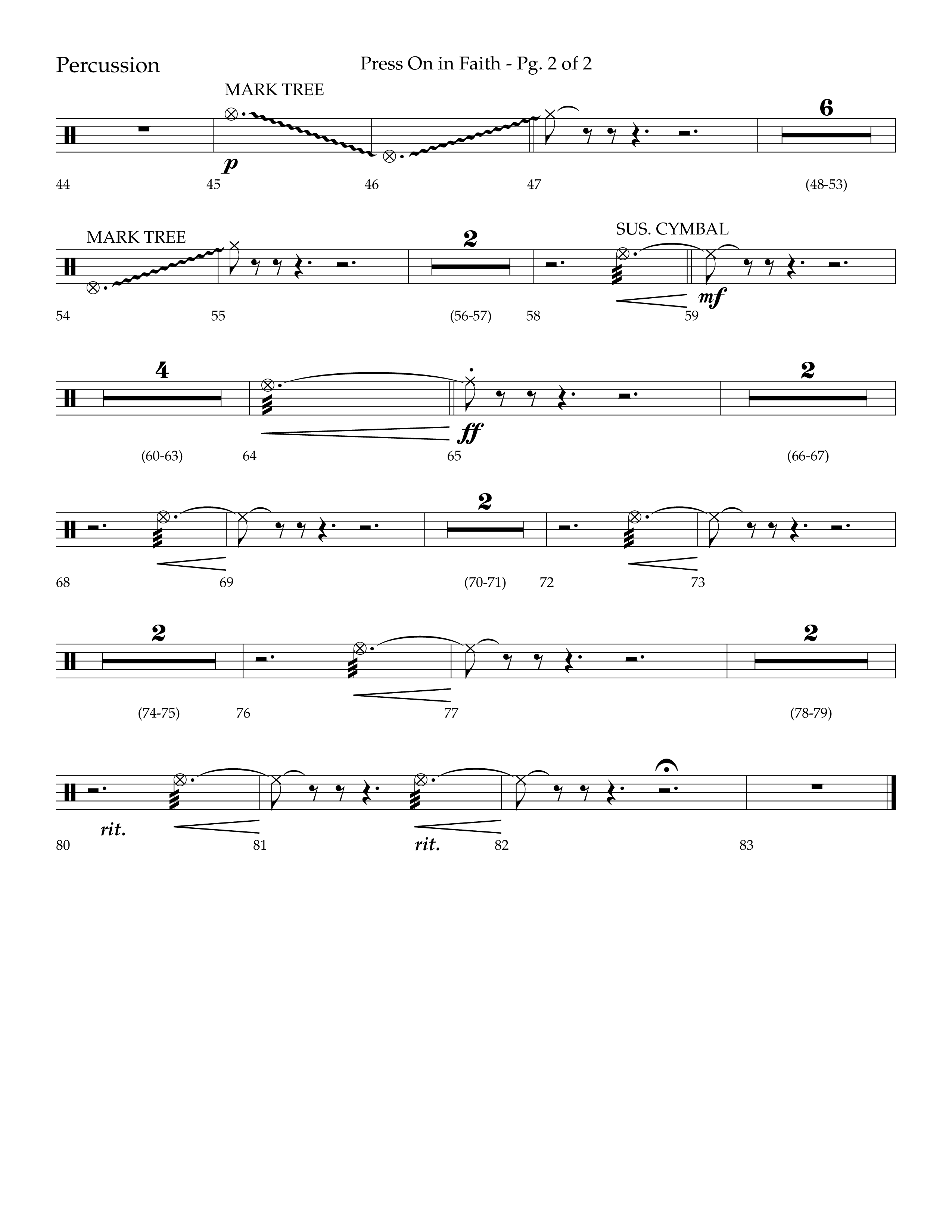 Press On In Faith with We’ve Come This Far By Faith Choral Anthem SATB Percussion (Lifeway Choral / Orch. Bradley Knight)