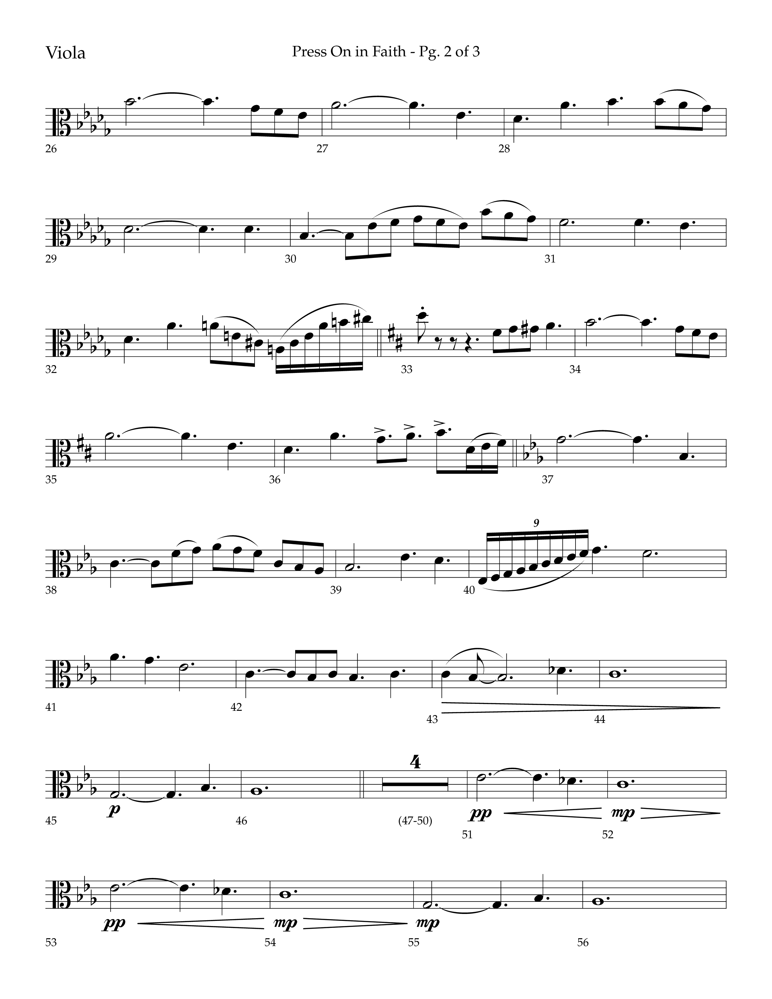 Press On In Faith with We’ve Come This Far By Faith Choral Anthem SATB Viola (Lifeway Choral / Orch. Bradley Knight)