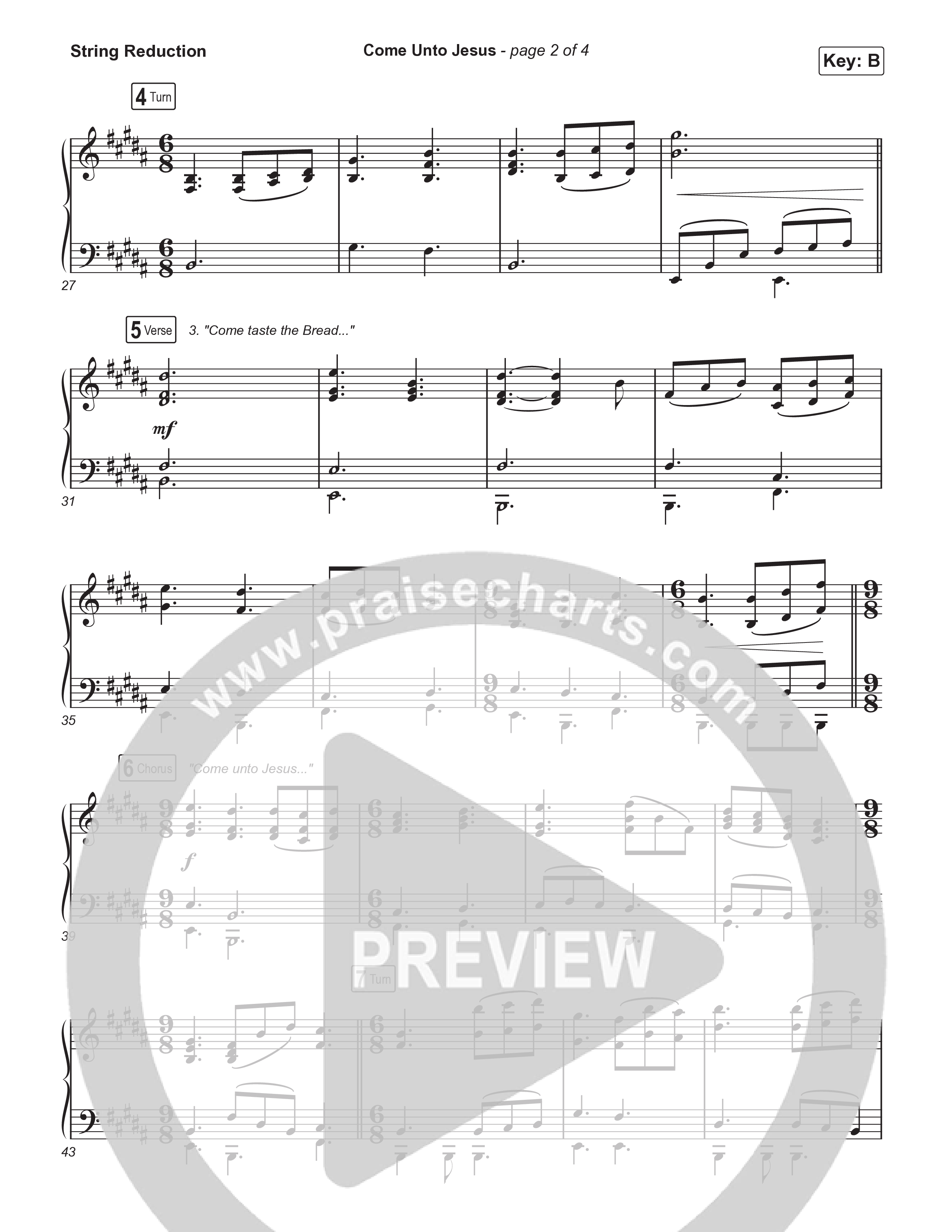 Come Unto Jesus (Choral Anthem SATB) String Reduction (Keith & Kristyn Getty / Laura Story / Jordan Kauflin / Arr. Luke Gambill)