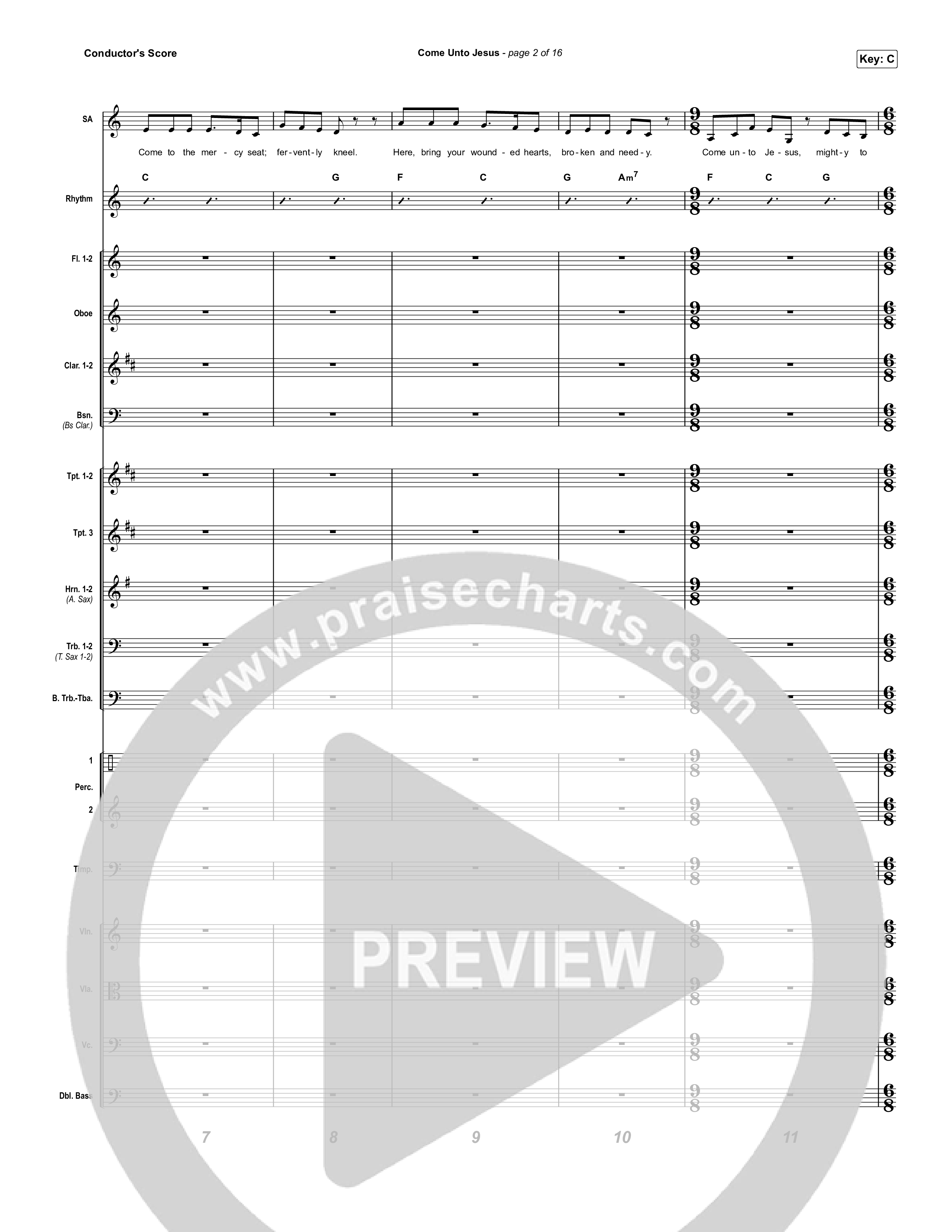 Come Unto Jesus (Sing It Now) Orchestration (Keith & Kristyn Getty / Laura Story / Jordan Kauflin / Arr. Luke Gambill)