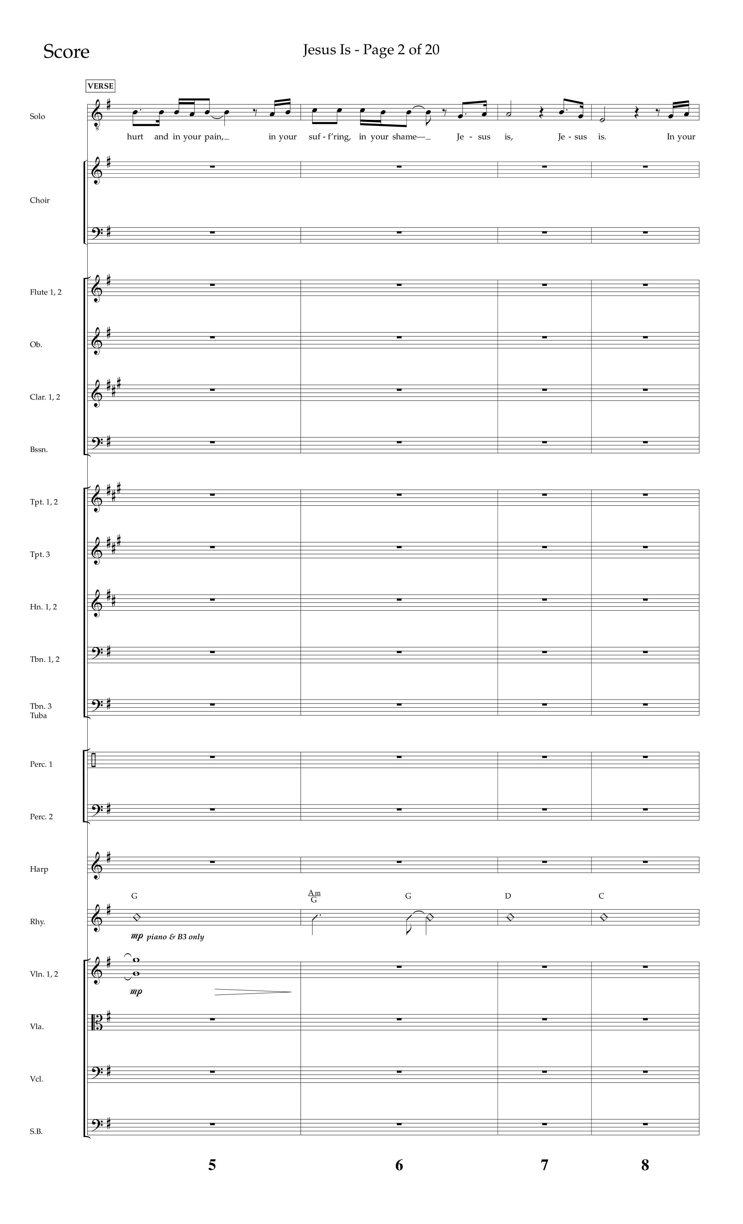 Jesus Is (Choral Anthem SATB) Conductor's Score (Lifeway Choral / Arr. John Bolin / Arr. Don Koch / Orch. Cliff Duren)