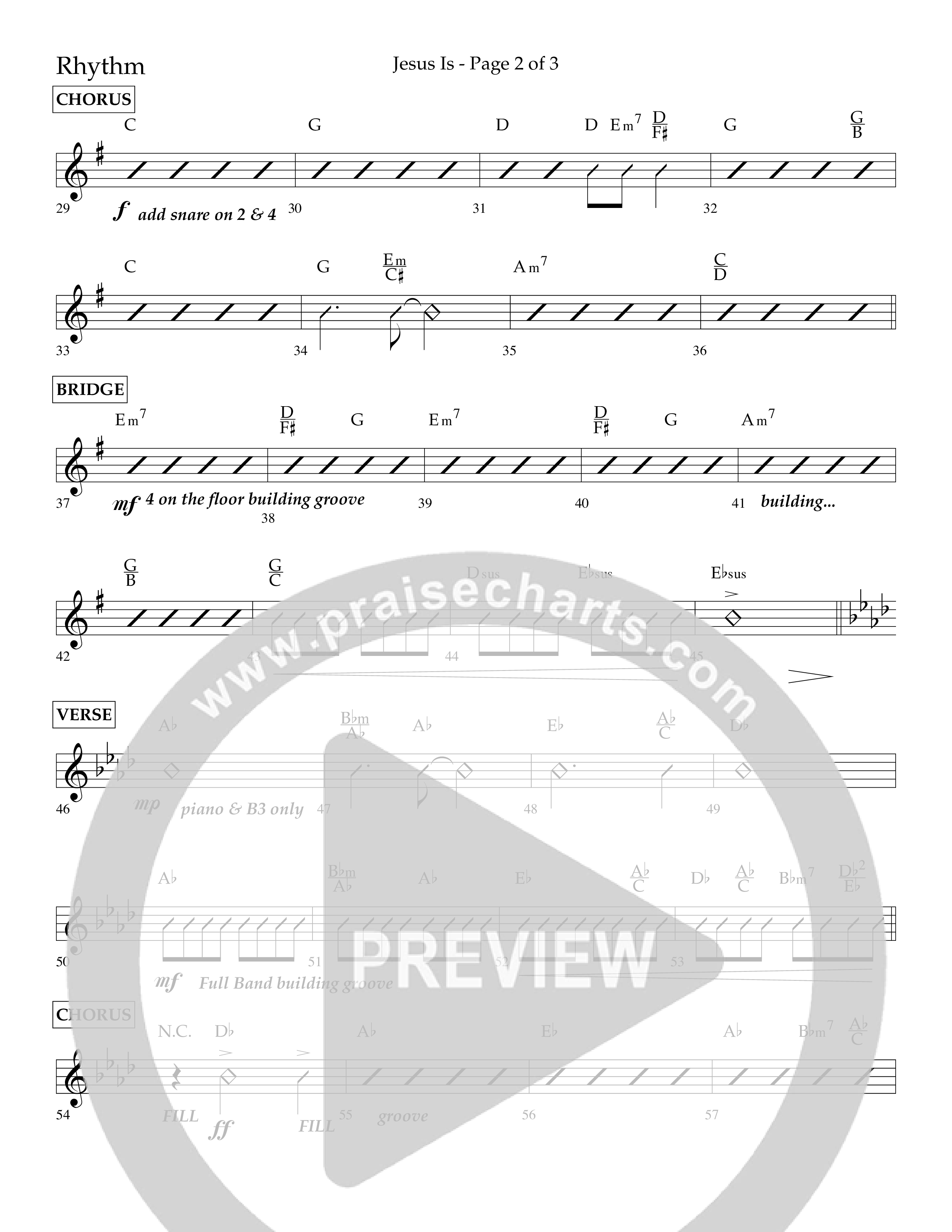 Jesus Is (Choral Anthem SATB) Lead Melody & Rhythm (Lifeway Choral / Arr. John Bolin / Arr. Don Koch / Orch. Cliff Duren)