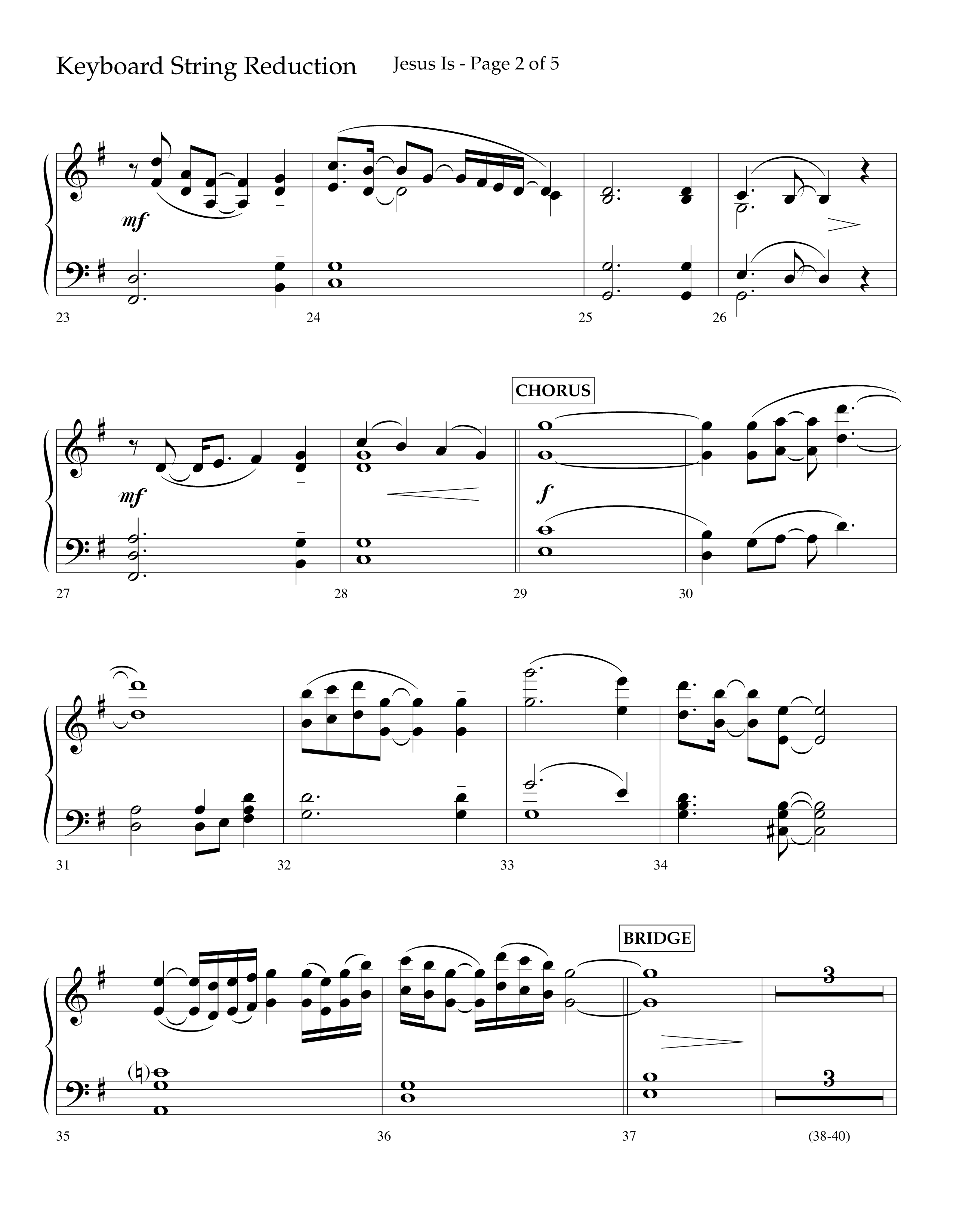 Jesus Is (Choral Anthem SATB) String Reduction (Lifeway Choral / Arr. John Bolin / Arr. Don Koch / Orch. Cliff Duren)