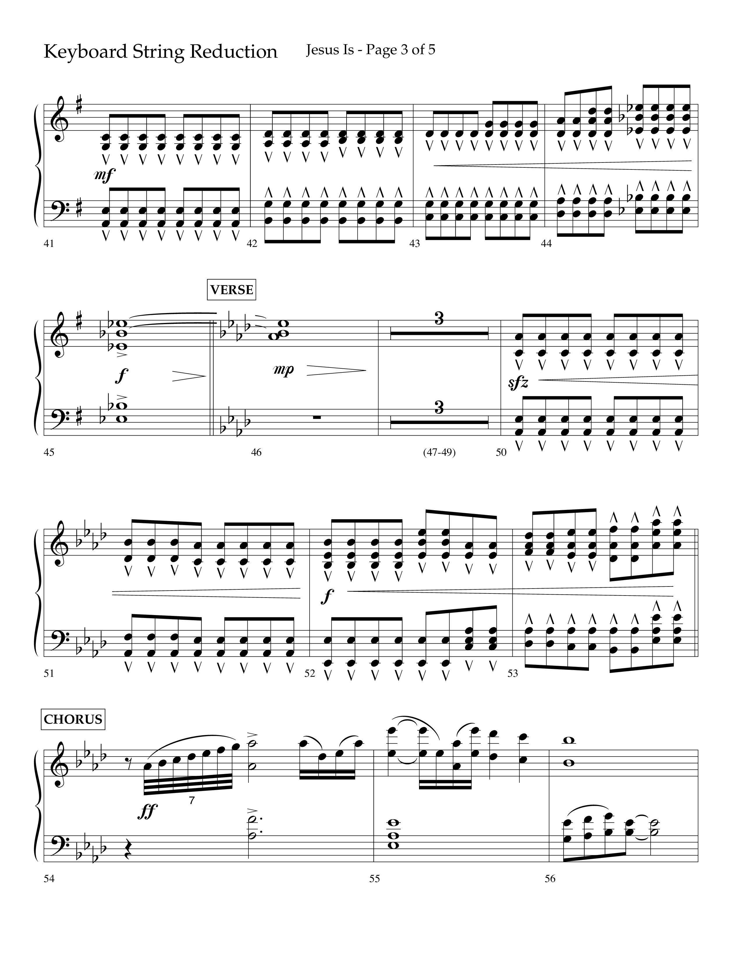 Jesus Is (Choral Anthem SATB) String Reduction (Lifeway Choral / Arr. John Bolin / Arr. Don Koch / Orch. Cliff Duren)