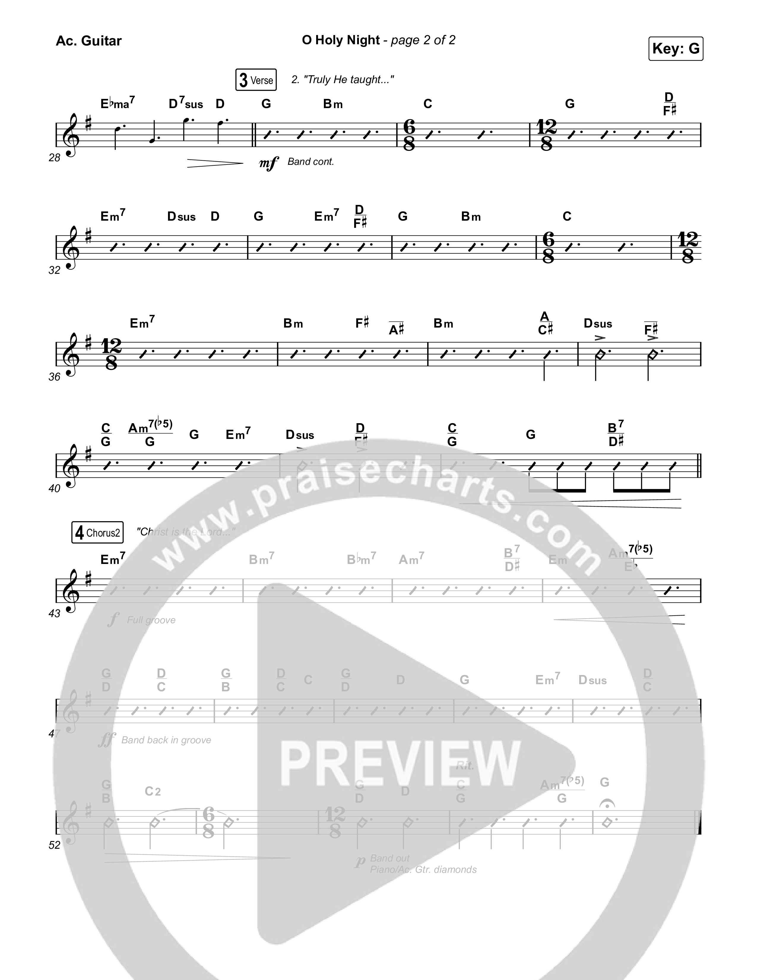 O Holy Night Acoustic Guitar (TAYA)