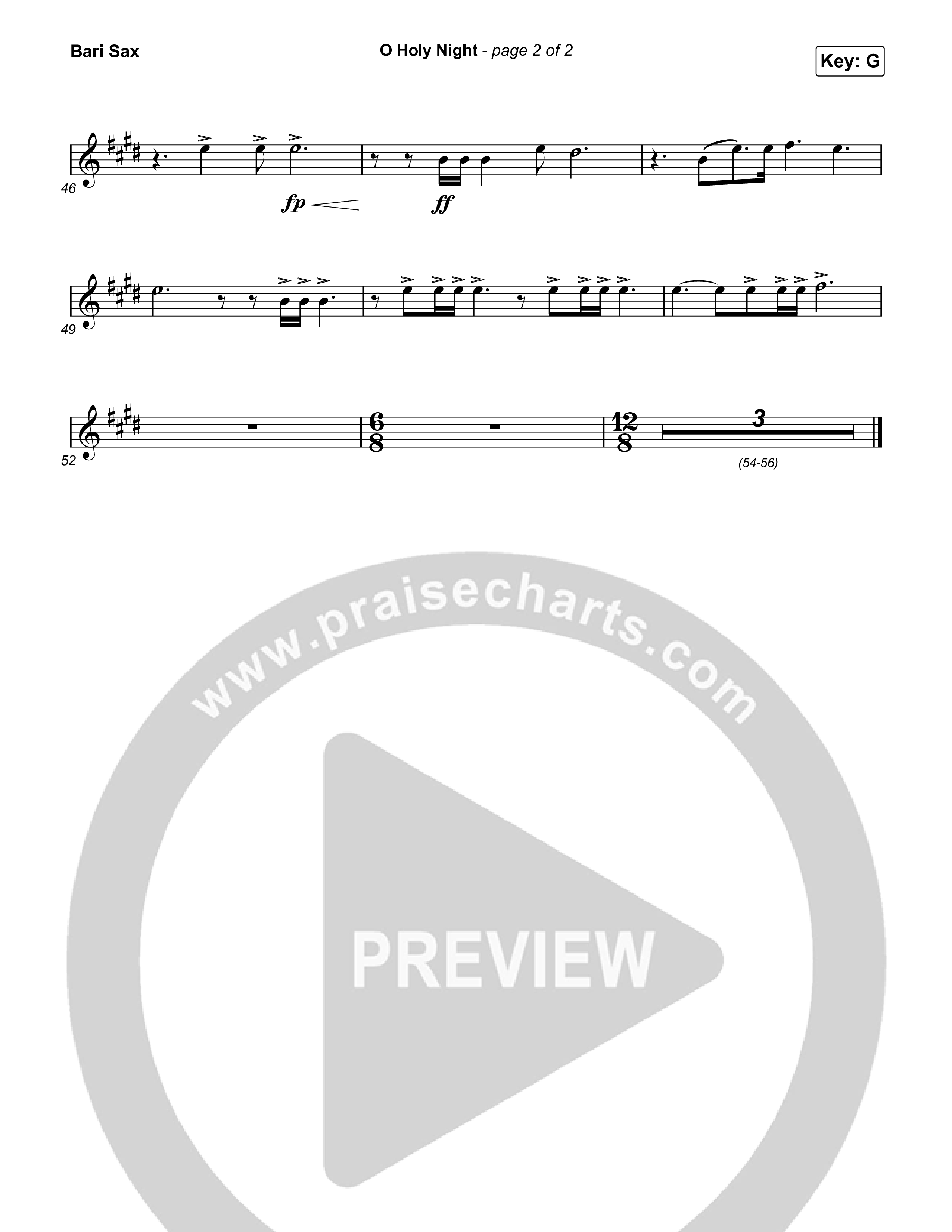 O Holy Night Bari Sax (TAYA)