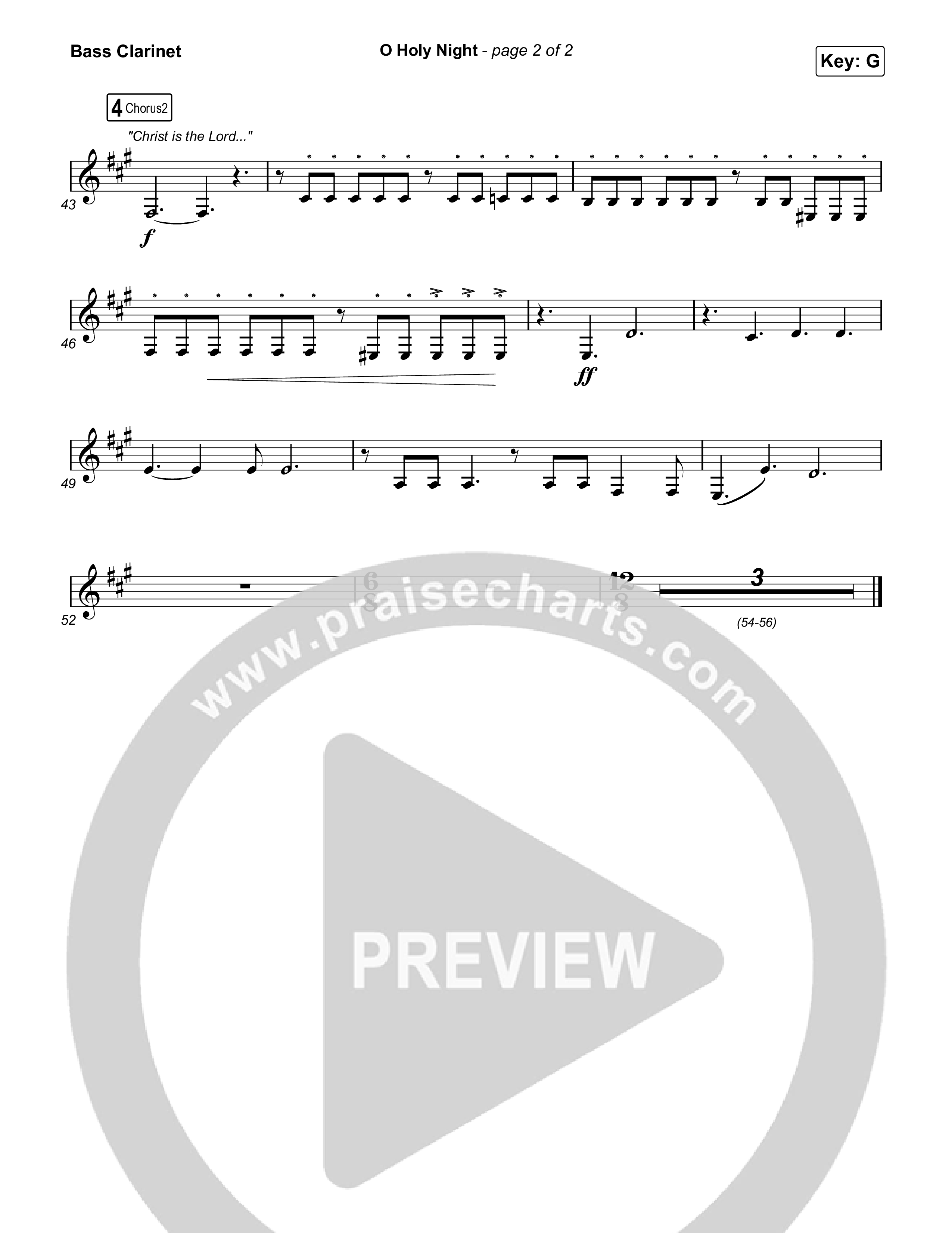 O Holy Night Bass Clarinet (TAYA)