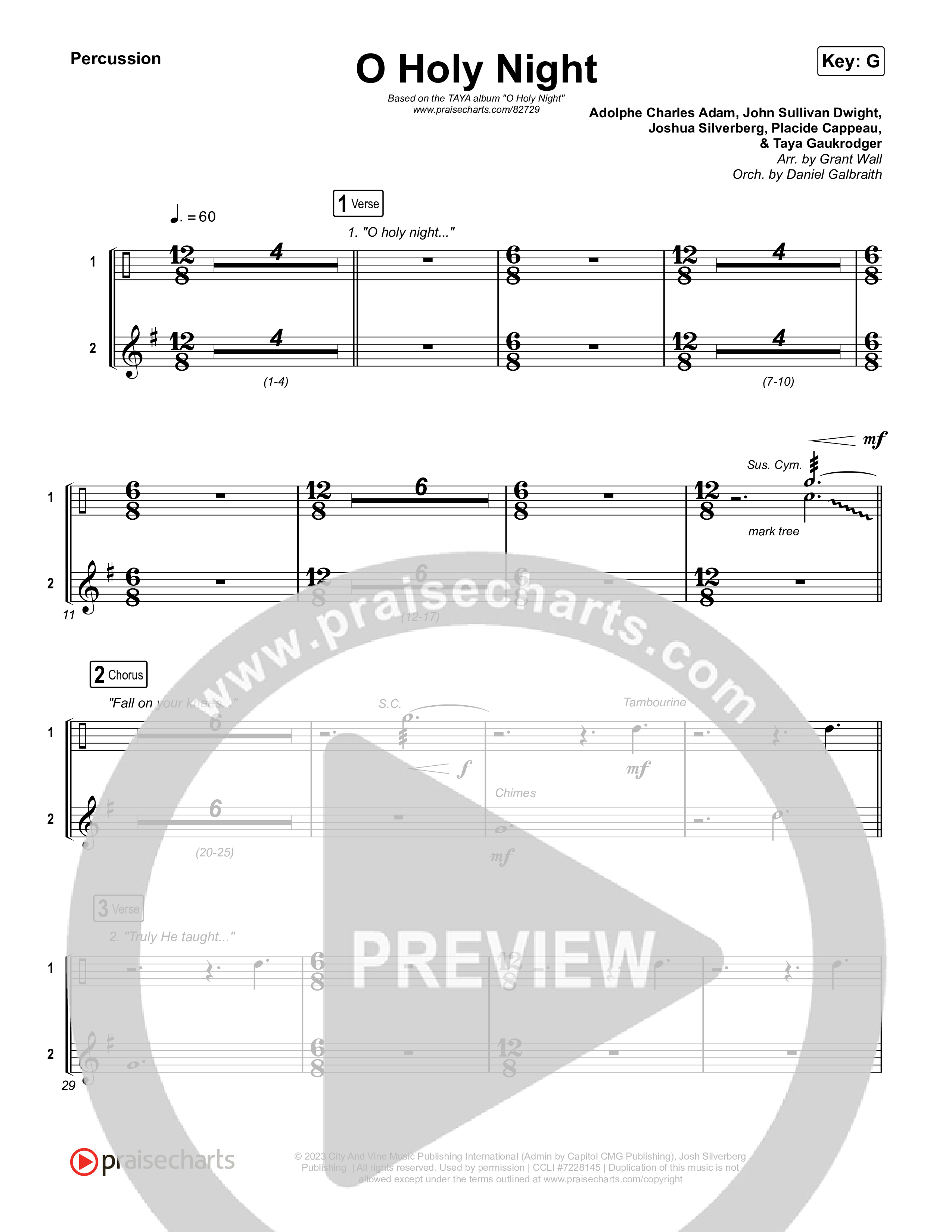 O Holy Night Percussion (TAYA)