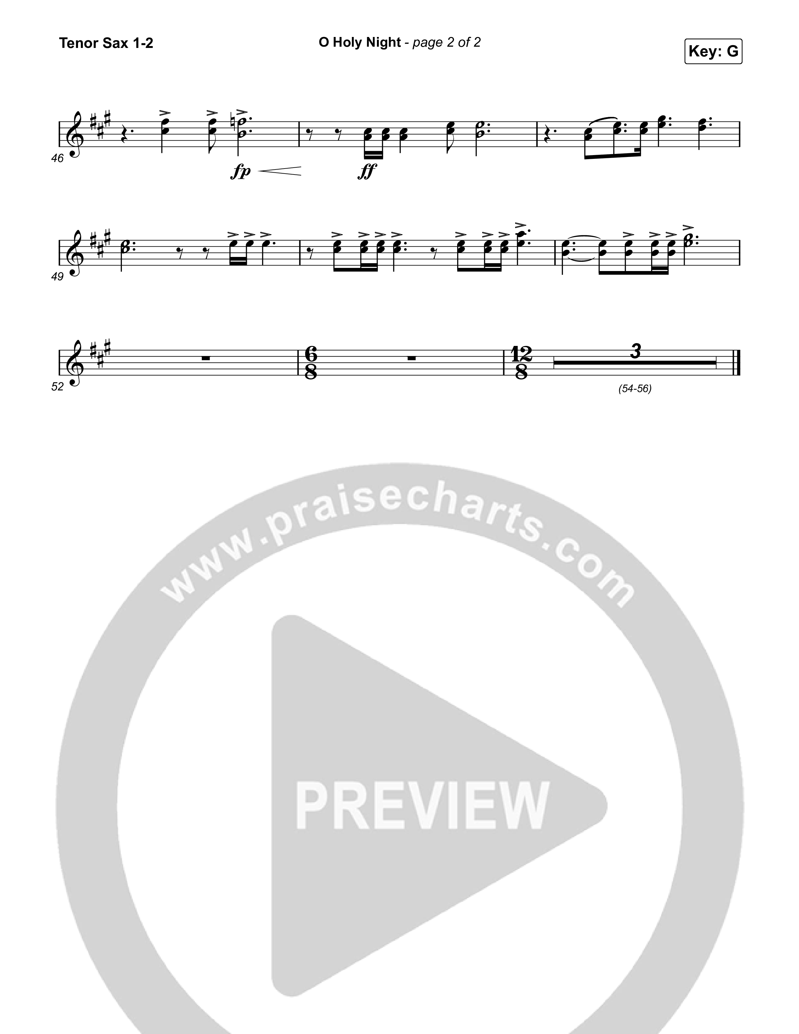 O Holy Night Tenor Sax 1,2 (TAYA)