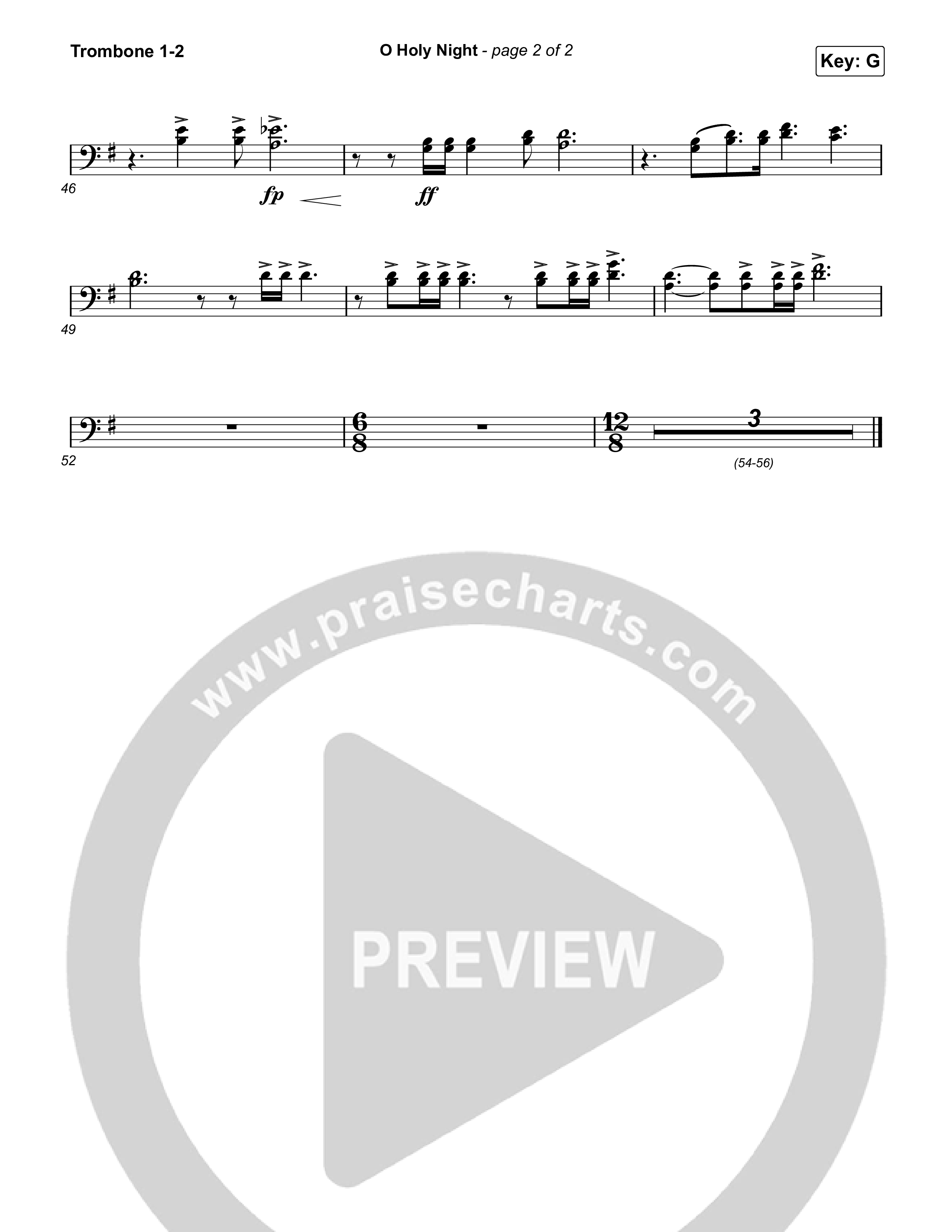 O Holy Night Trombone 1/2 (TAYA)