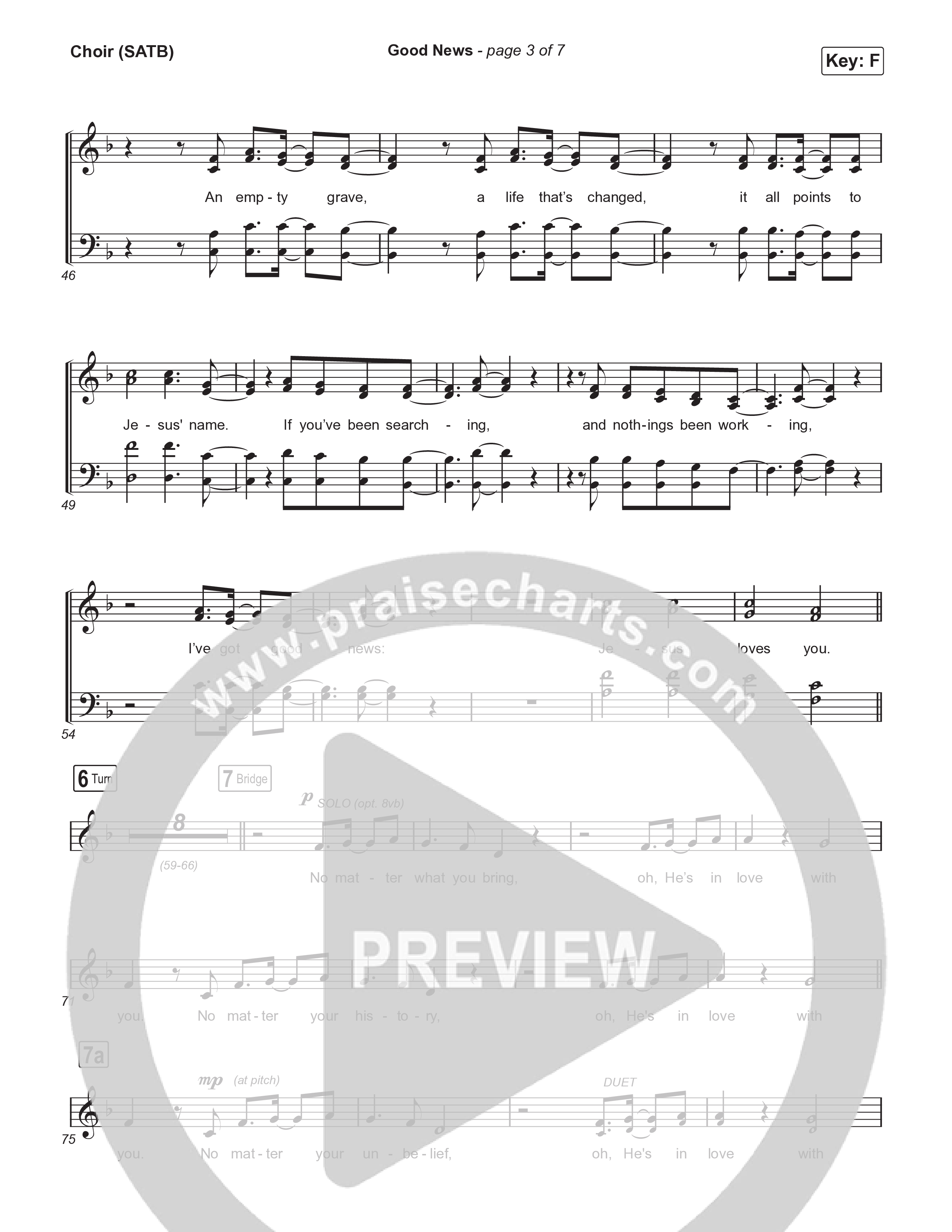 Good News Choir Sheet (SATB) (Maverick City Music / Todd Galberth)